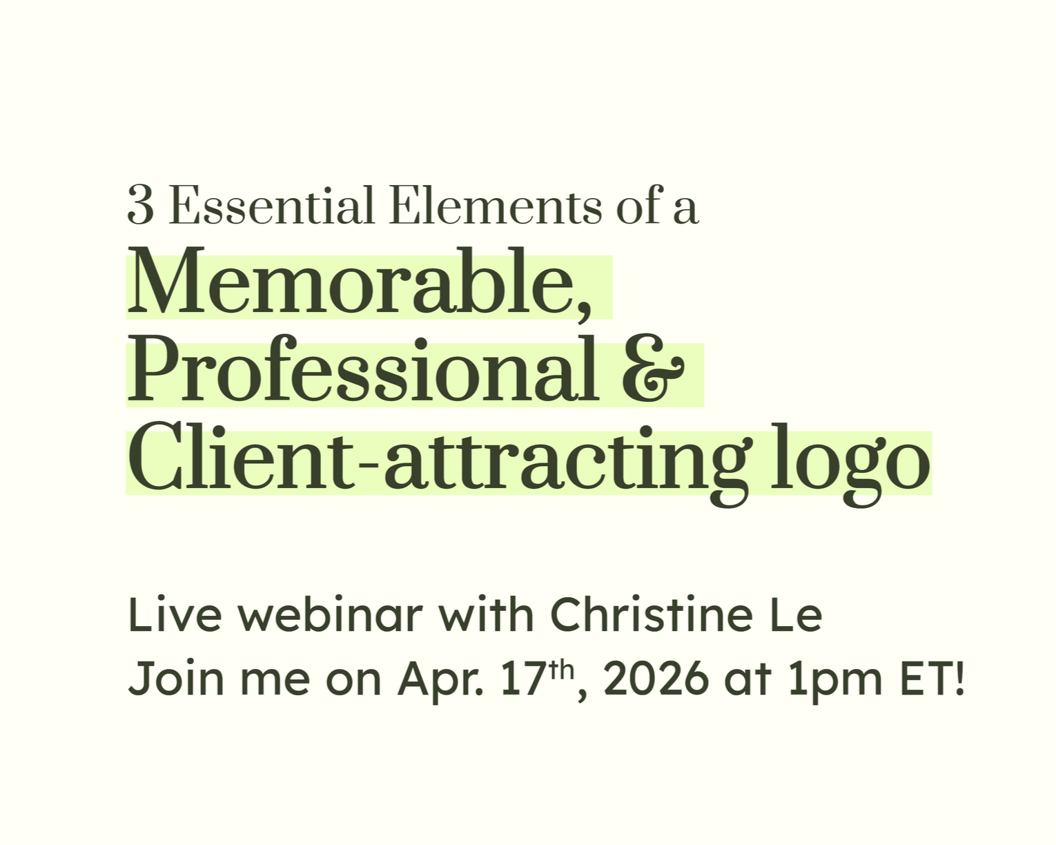 This is the cover of my monthly webinar.