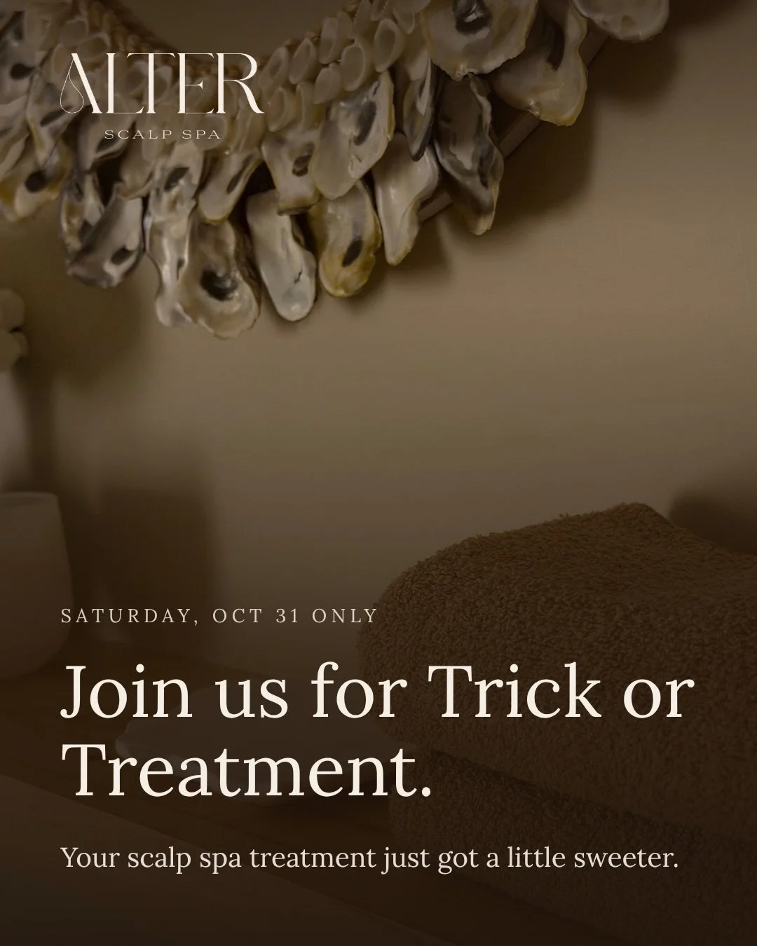 Join us for our Trick or Treatment event on 10/31! Every guest will get a FREE enhancement (worth up to $30) with any service. One lucky guest will win our Reset membership, that means 12 free services through the next year. You do not want to miss t