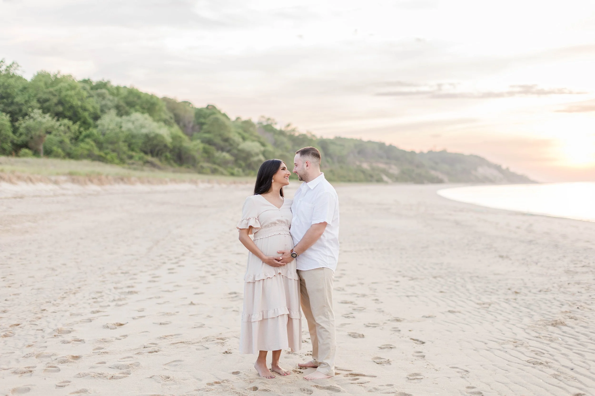 Sunset Maternity Session at Sunken Meadow Park | Long Island Maternity Photographer