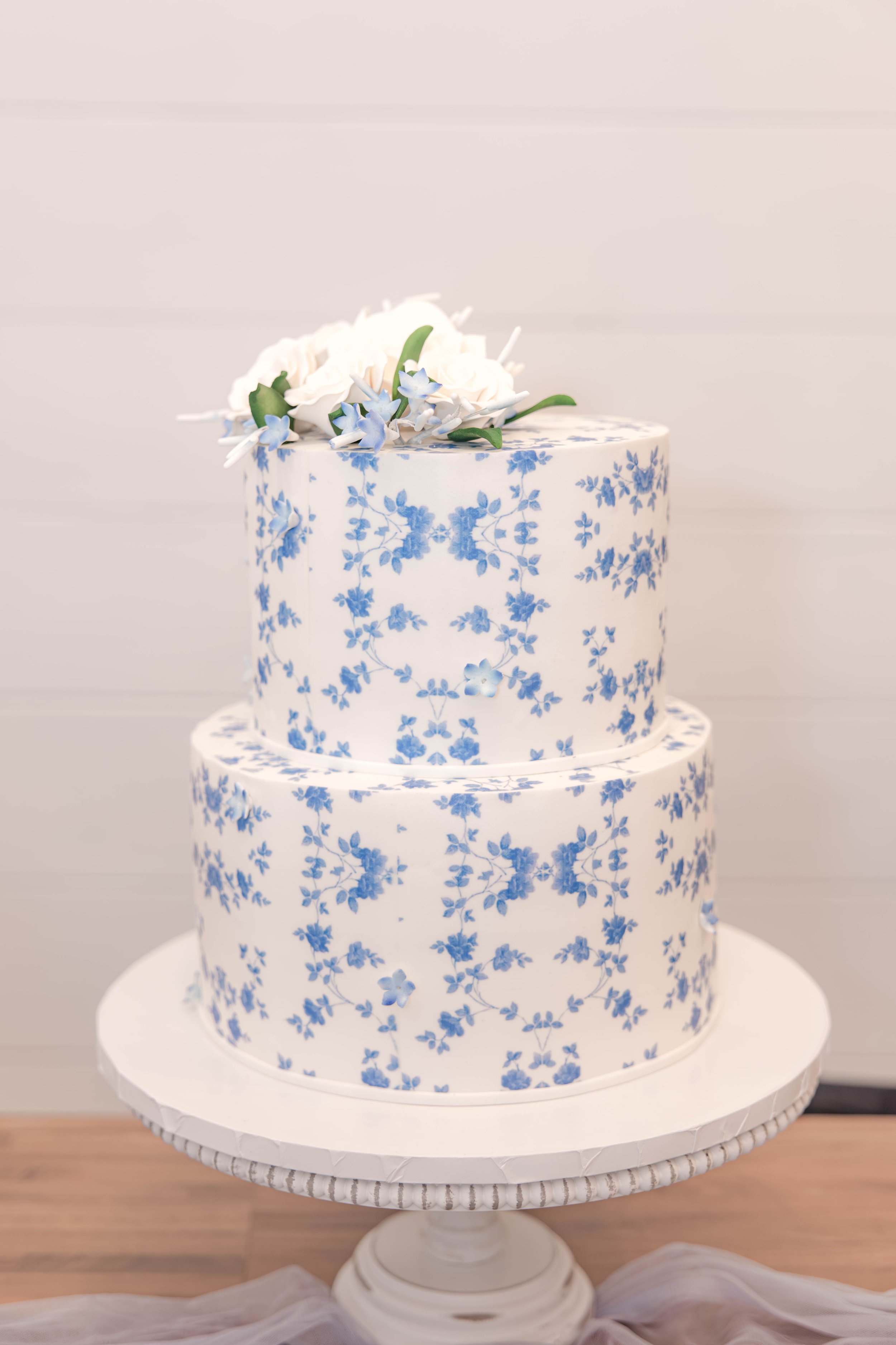 blue-floral-wedding-cake-cross-barn-farmingdale-ny