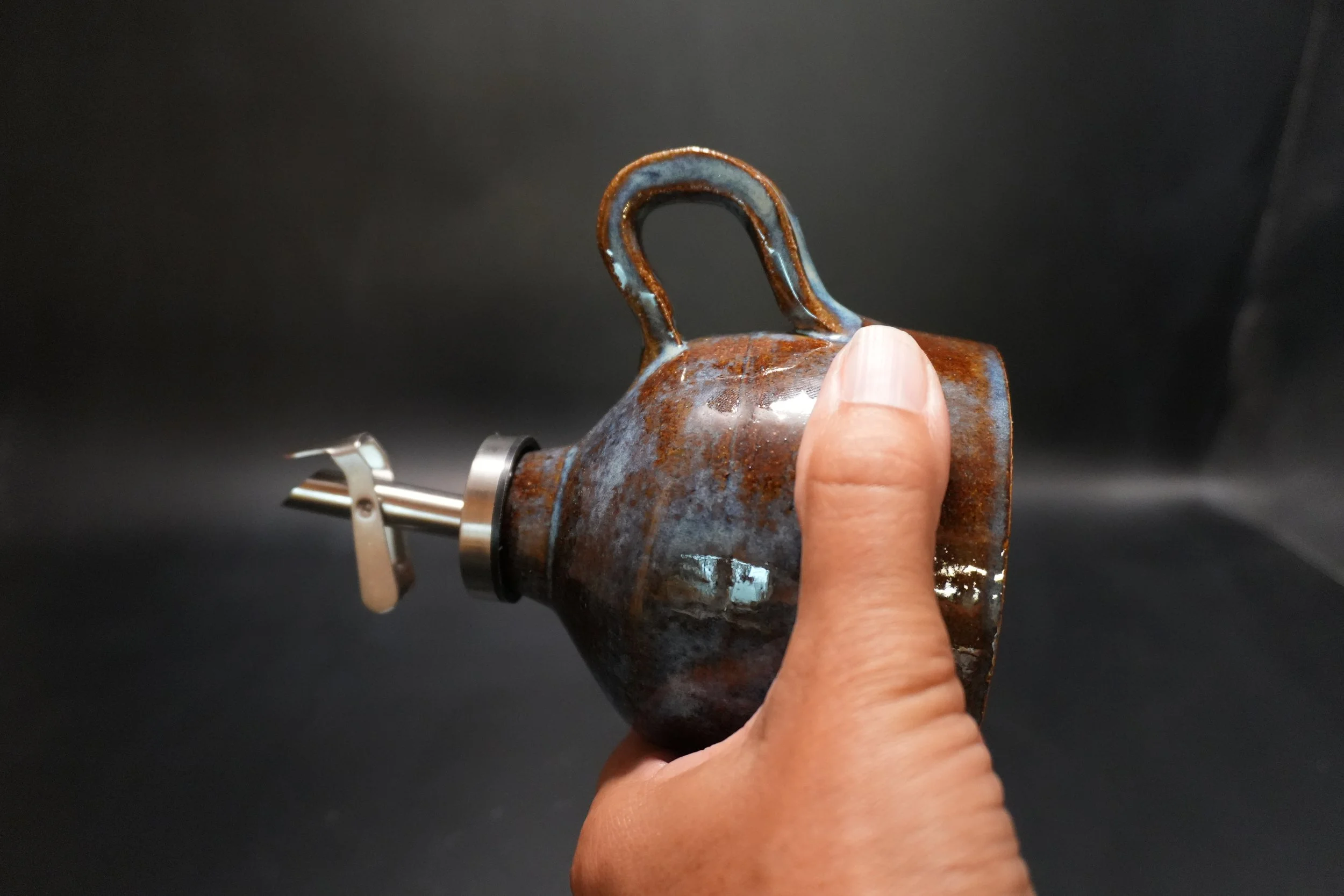Rustic Artisan Olive Oil Bottle