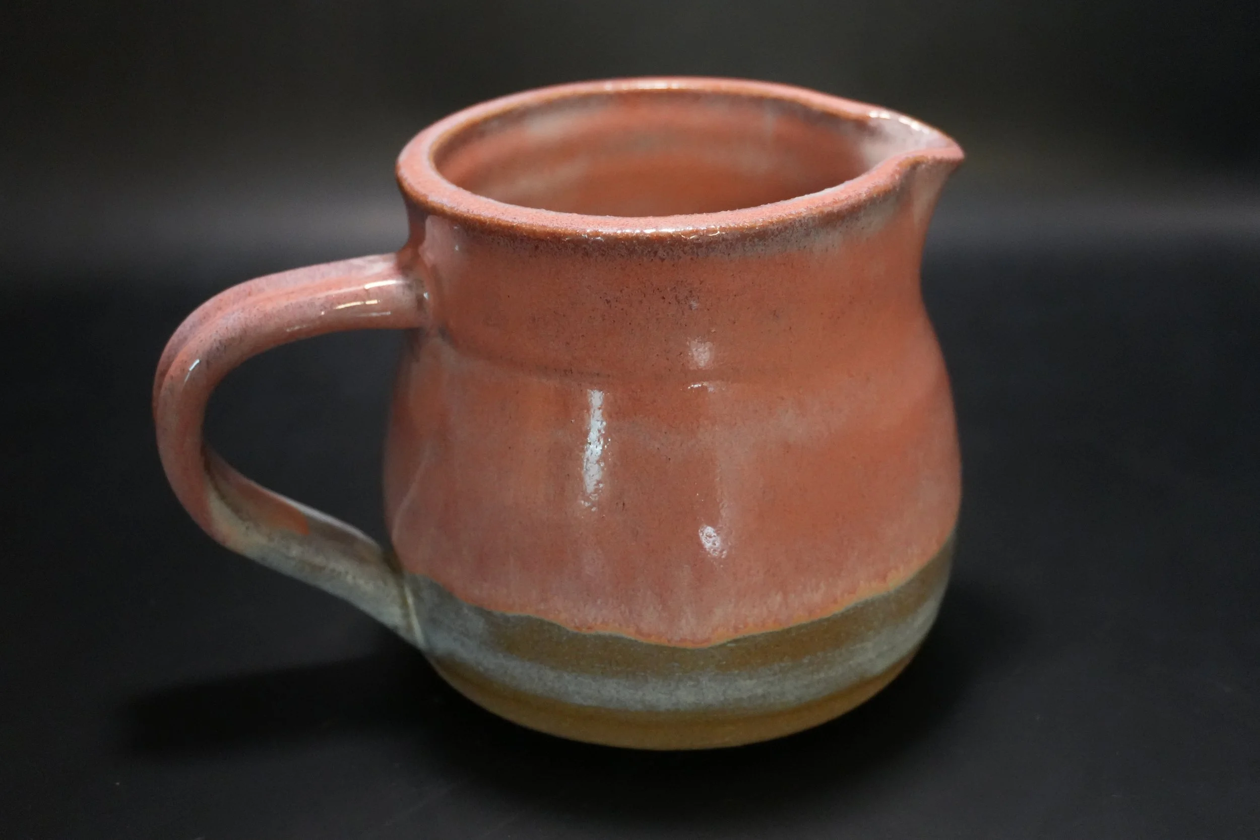 Artisan Blush & Earth Ceramic Pitcher