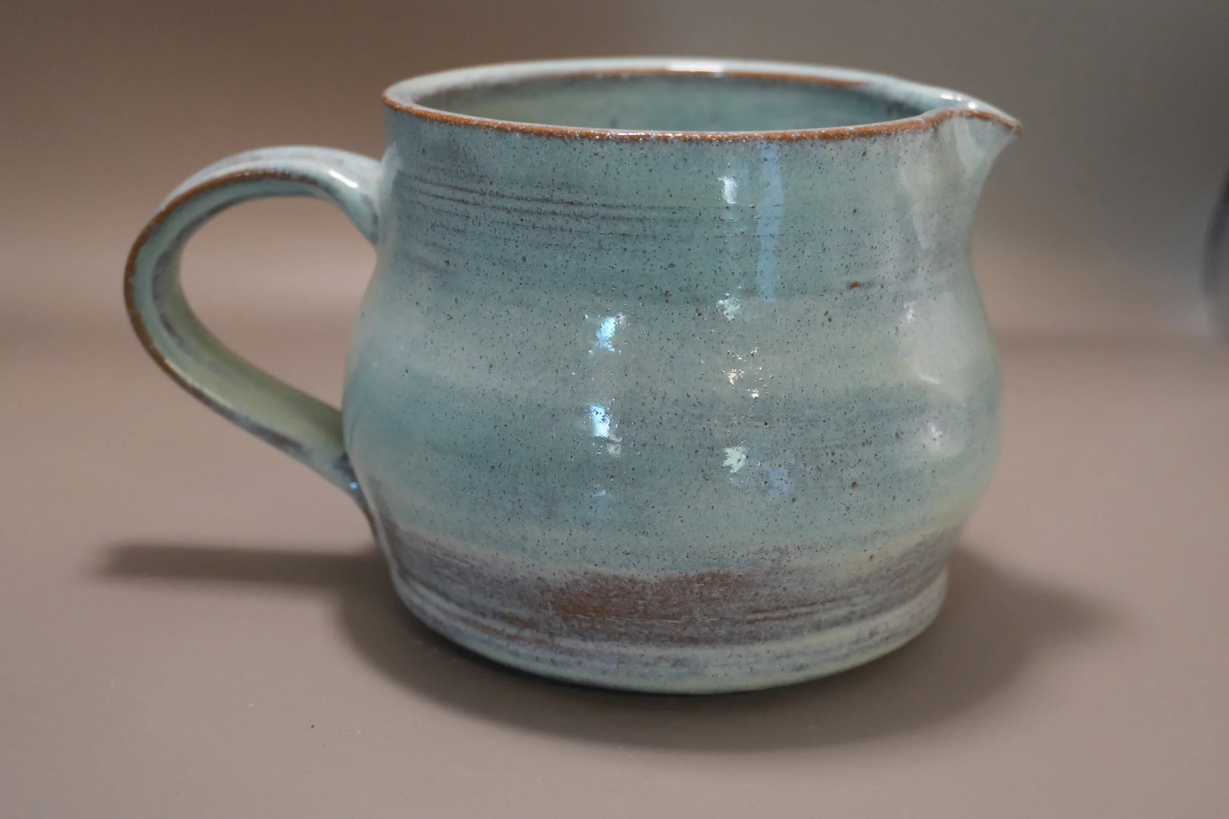 Handcrafted Ceramic Pitcher in Serene Blue