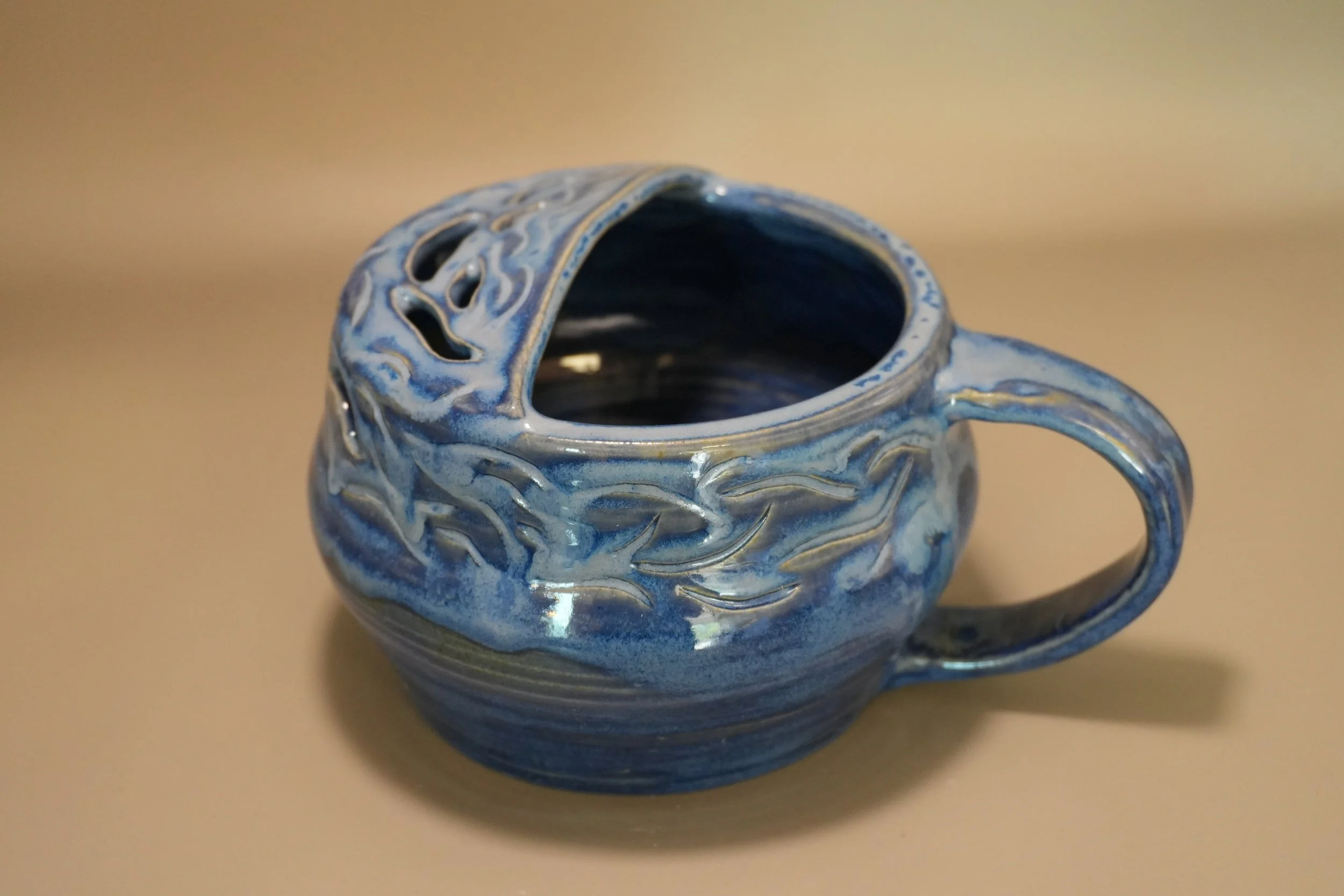Berry Bowl Strainer Mug Ocean Drip