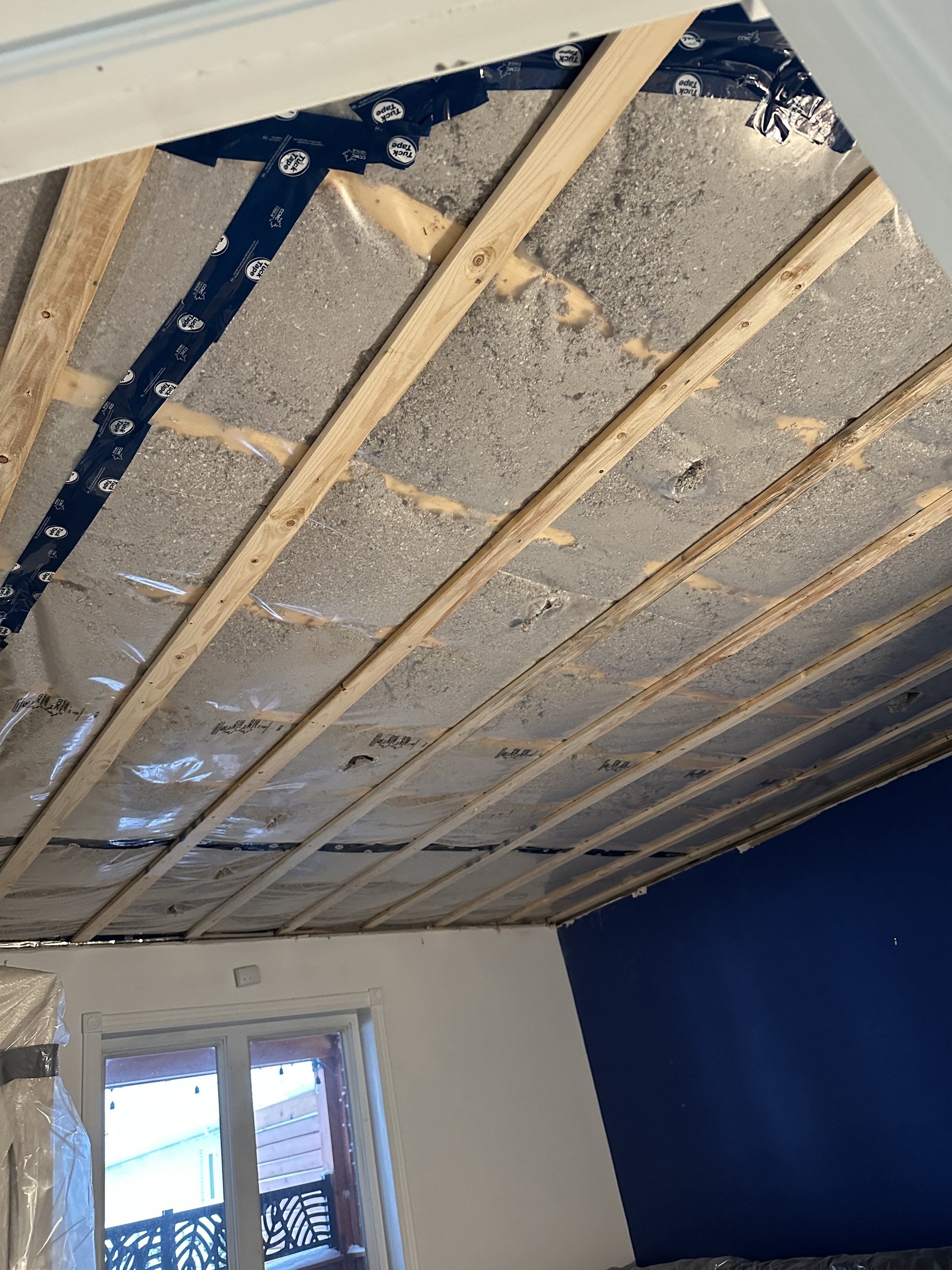 Insonorisation de plafond chambre à coucher