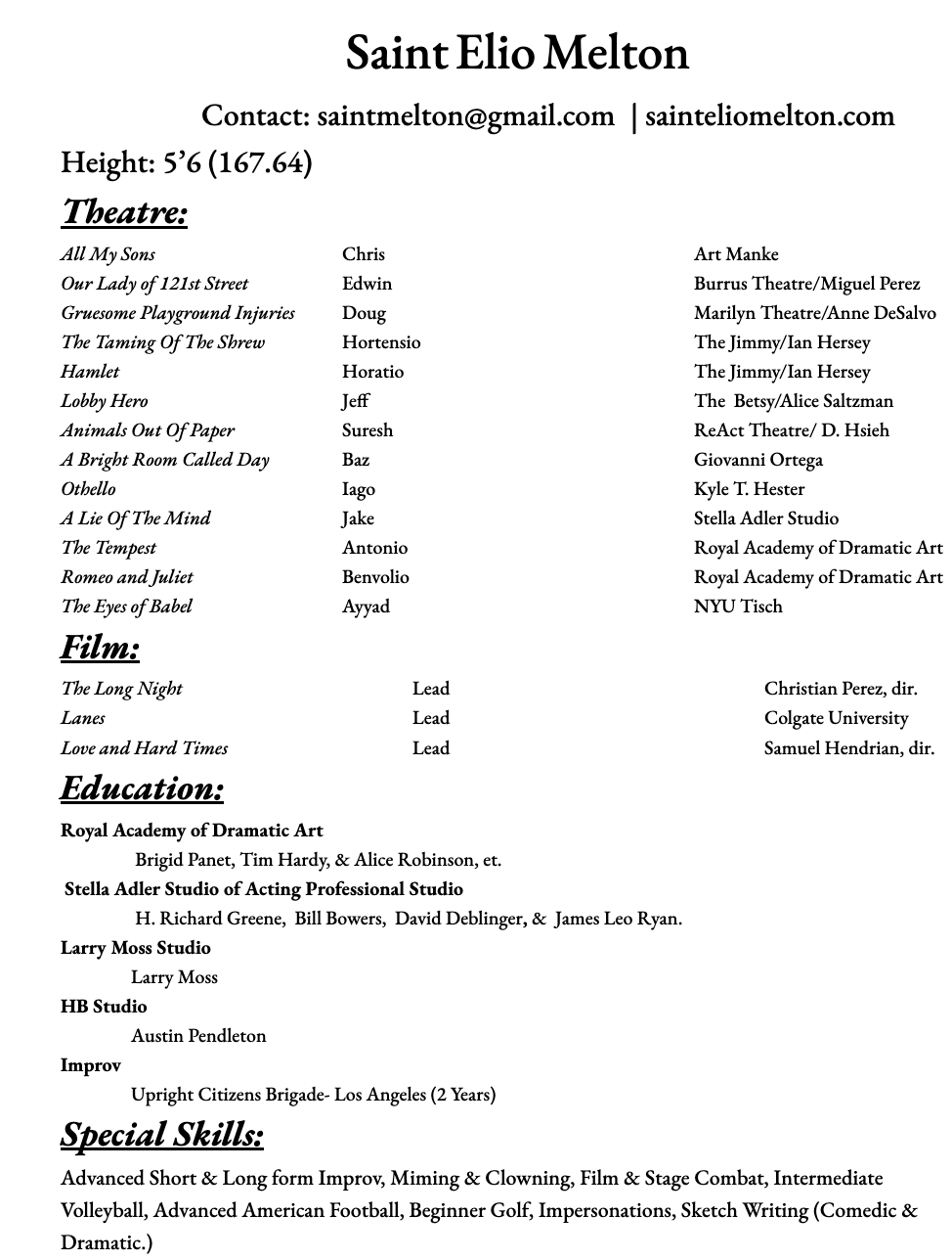 Resume