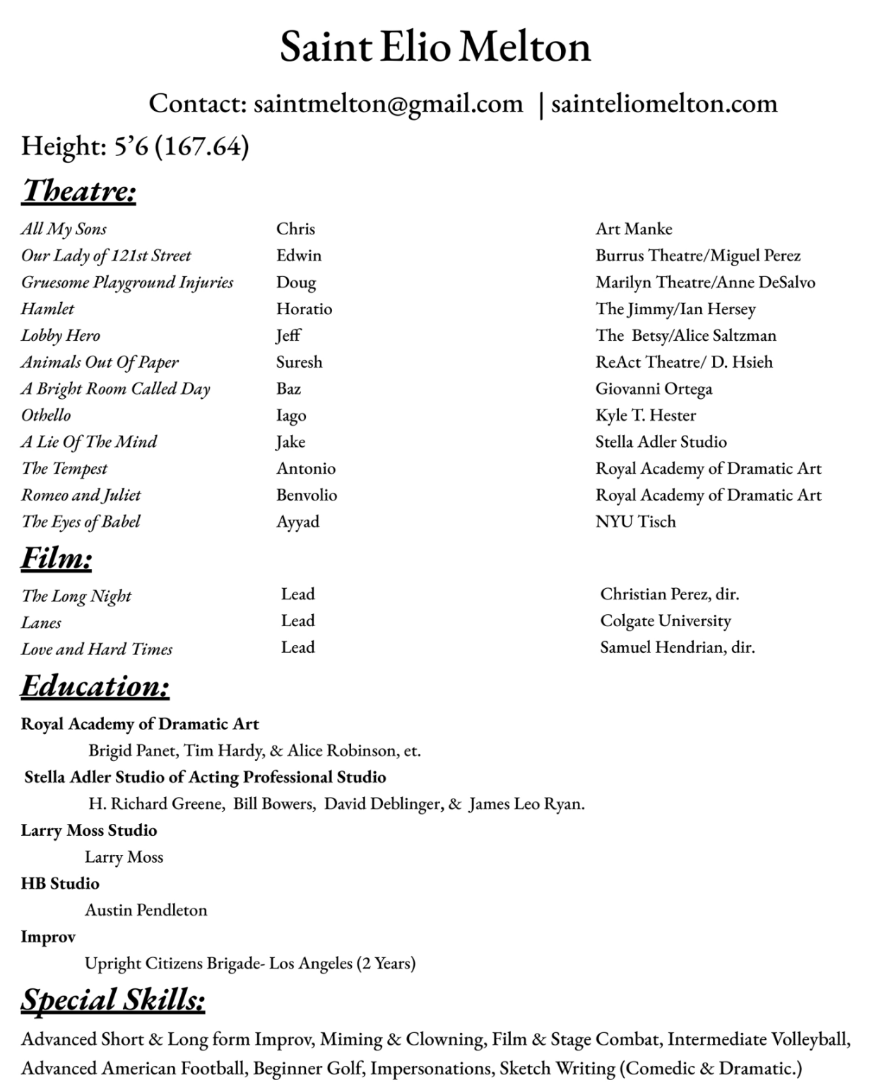 Resume