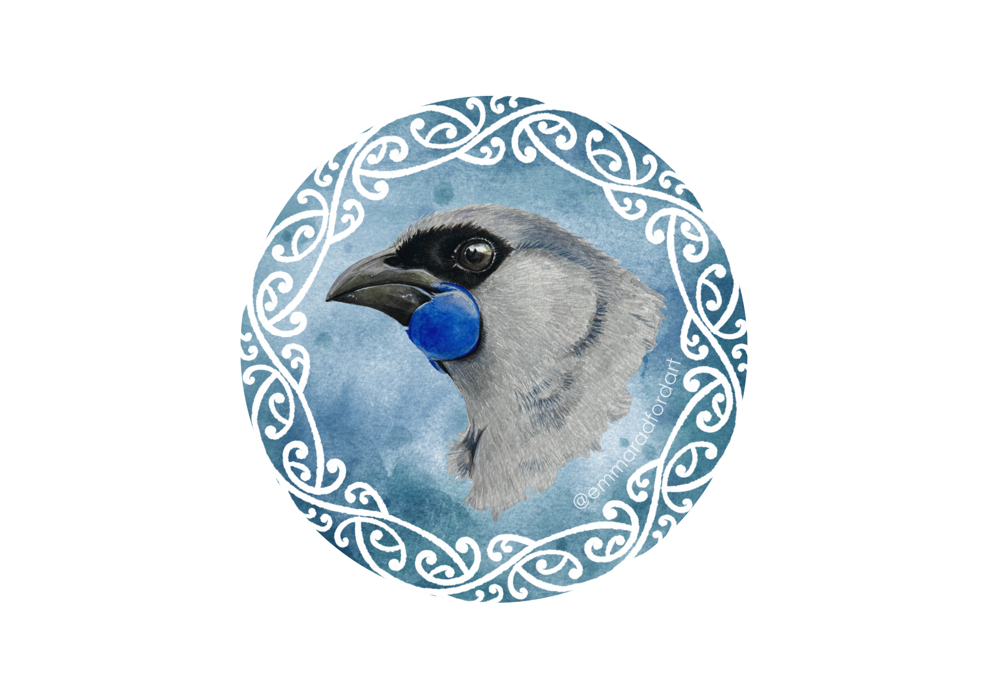 Kōkako Kowhaiwhai