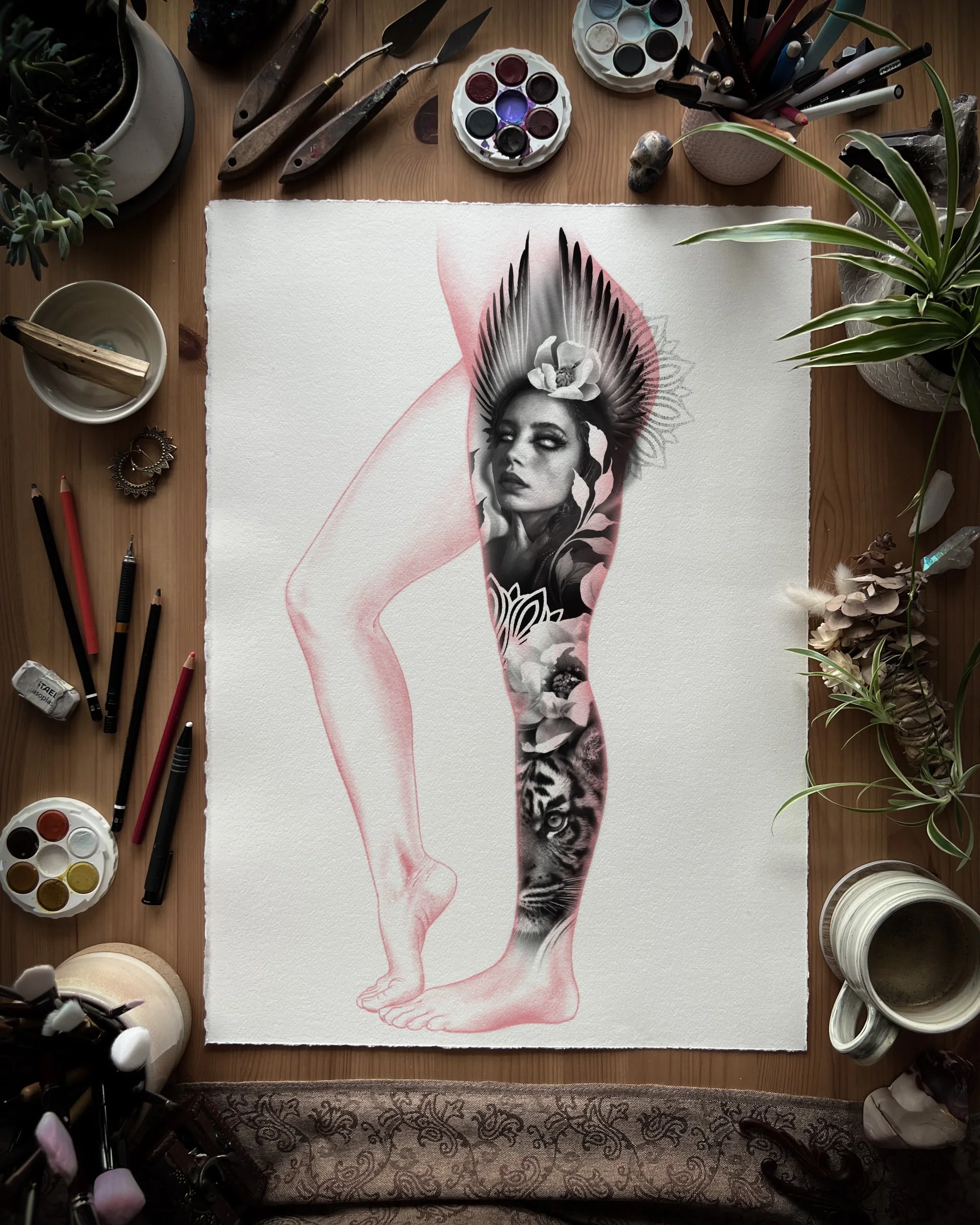 Valkyrie Tiger Leg Sleeve