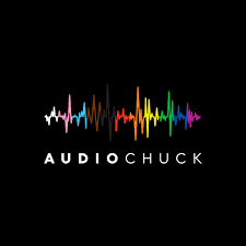 Colorful sound wave graphic with the text 'AUDIO CHUCK' below on a black background.