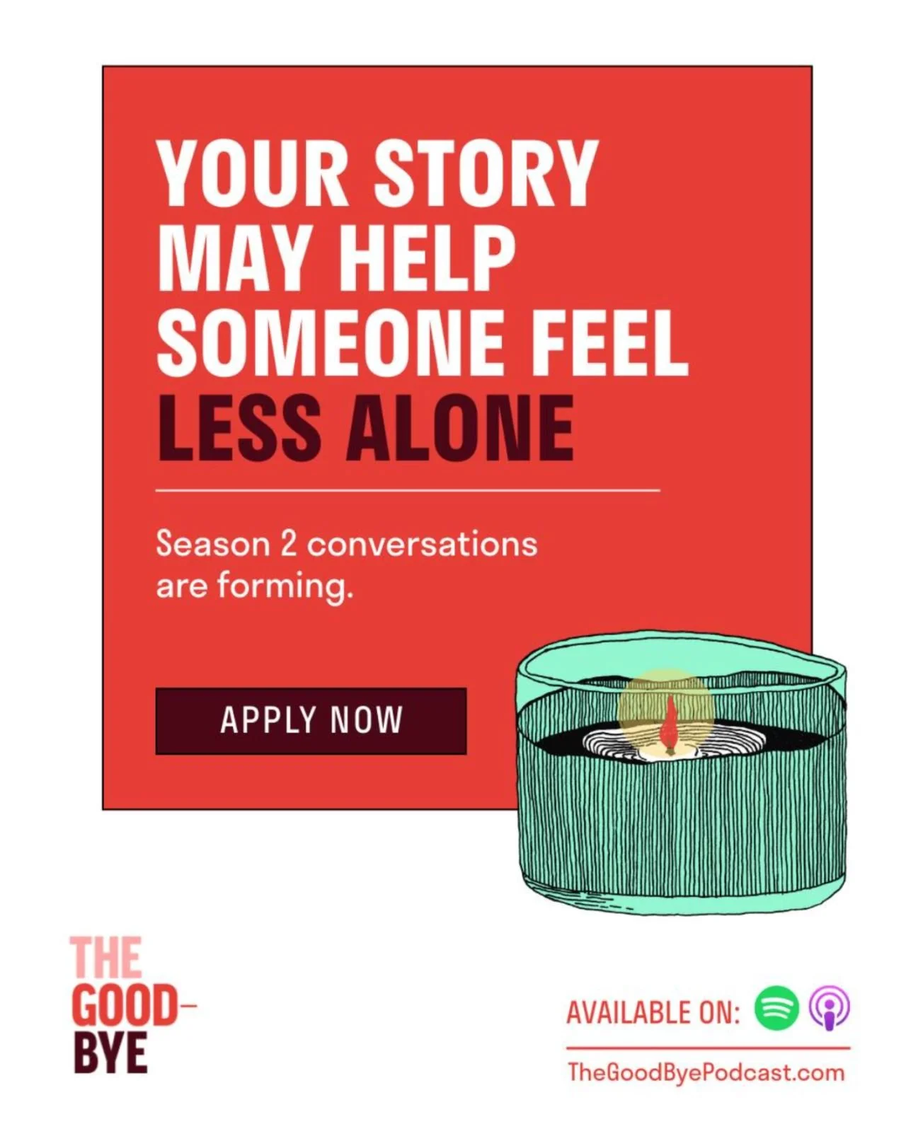 The Good-Bye podcast season two casting call