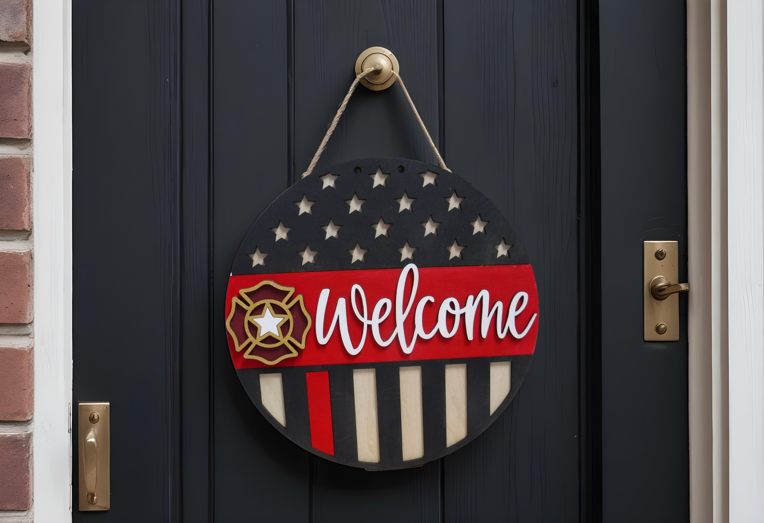 Firefighter Welcome Sign-9 1/2"