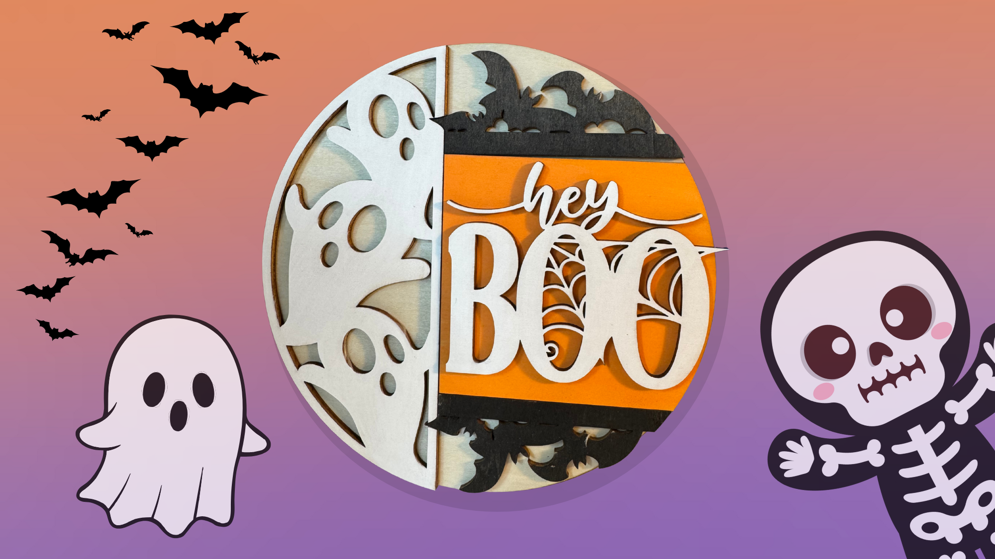 Halloween Sign (Hey Boo)