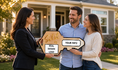 "Sold by" sign for realtors