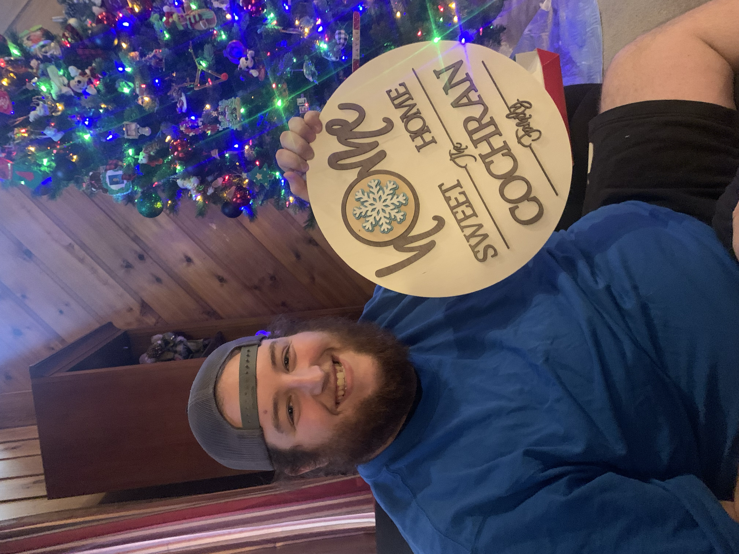 Laser cut door sign with magnetic pieces for every holiday that fits inside the "O"