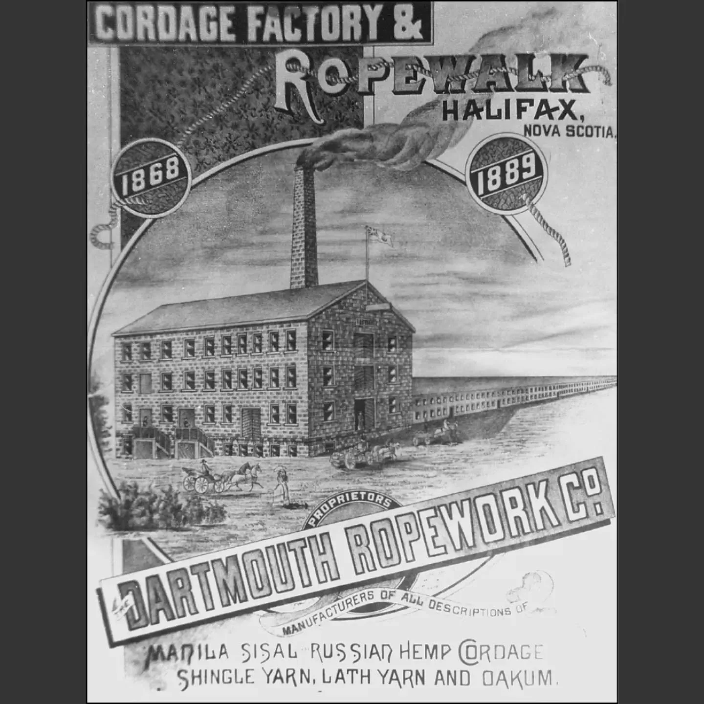 Dartmouth Ropeworks (Halifax, Canada, 1867)
#RopewalkOfTheWeek

Y&rsquo;all know we&rsquo;re Canada down... 🇨🇦 because this week, we&rsquo;re checking out a Canadian ropewalk!

Dartmouth Ropeworks was built in 1867 in the Dartmouth area of Halifax,
