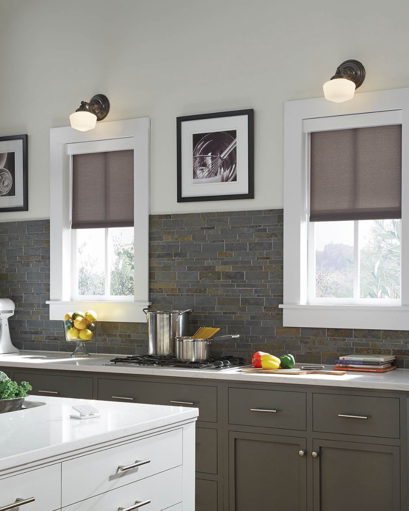 Morning light in the kitchen just hits different when your shades are doing their job.

Clean lines. Soft filtered light. Total privacy without blocking the view.

Fabric roller shades like these are one of the most versatile options for kitchens and