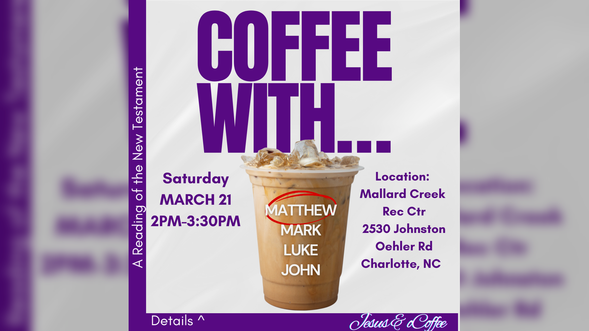 Coffee With....The Book of Matthew Reading