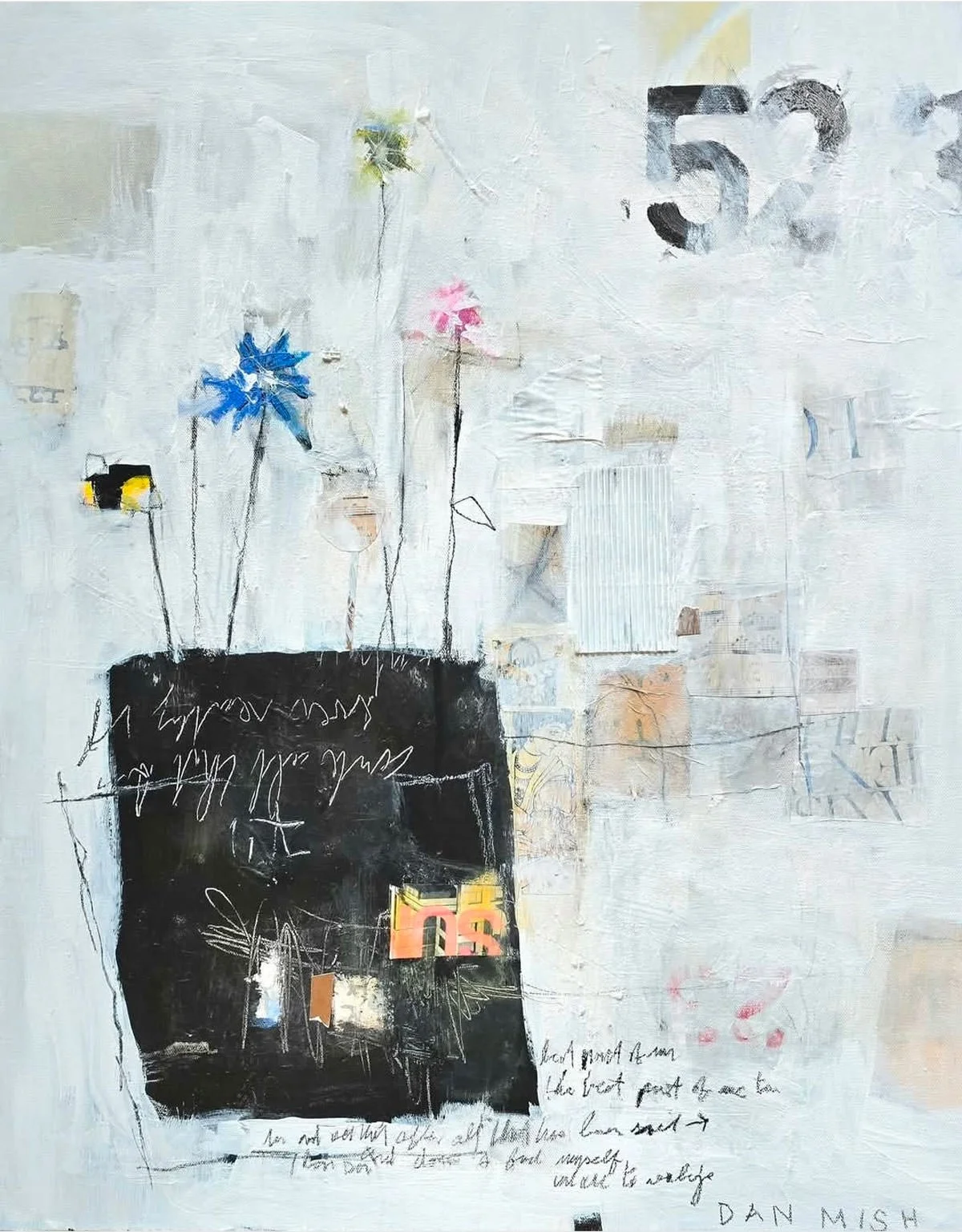 Still Life, 24" x 32", mixed media on canvas