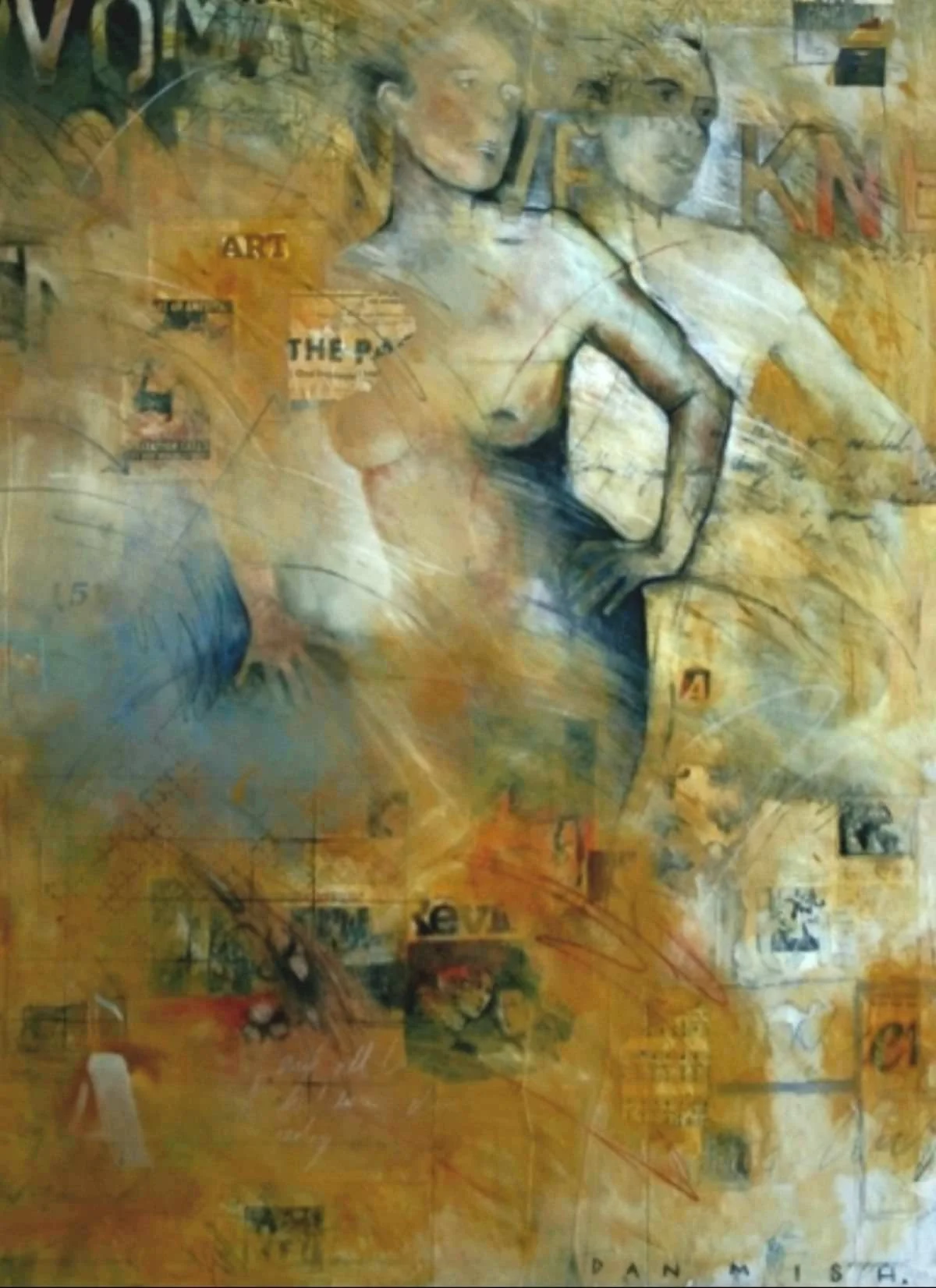 The Woman I Once Knew • 48" x 60" • mixed media on canvas •  SOLD