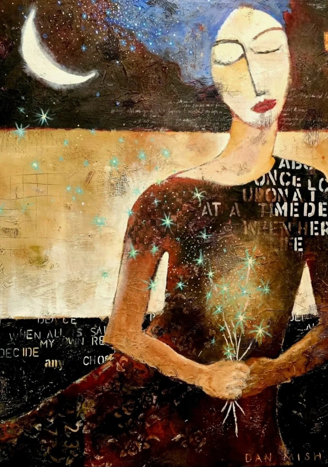 Once Upon A Time • 52"x68" • mixed media on canvas