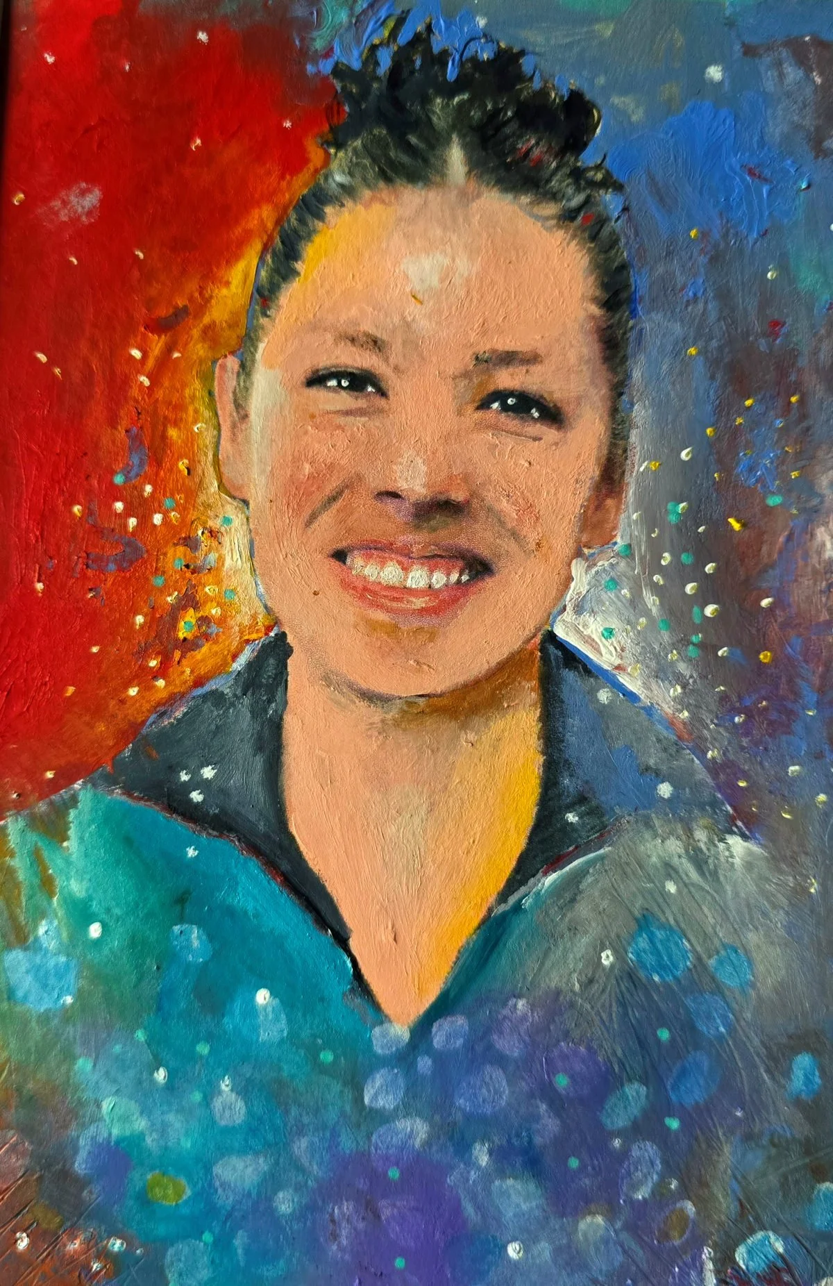 Une Femme • 8" x 62" • acrylic on paper  •  SOLD