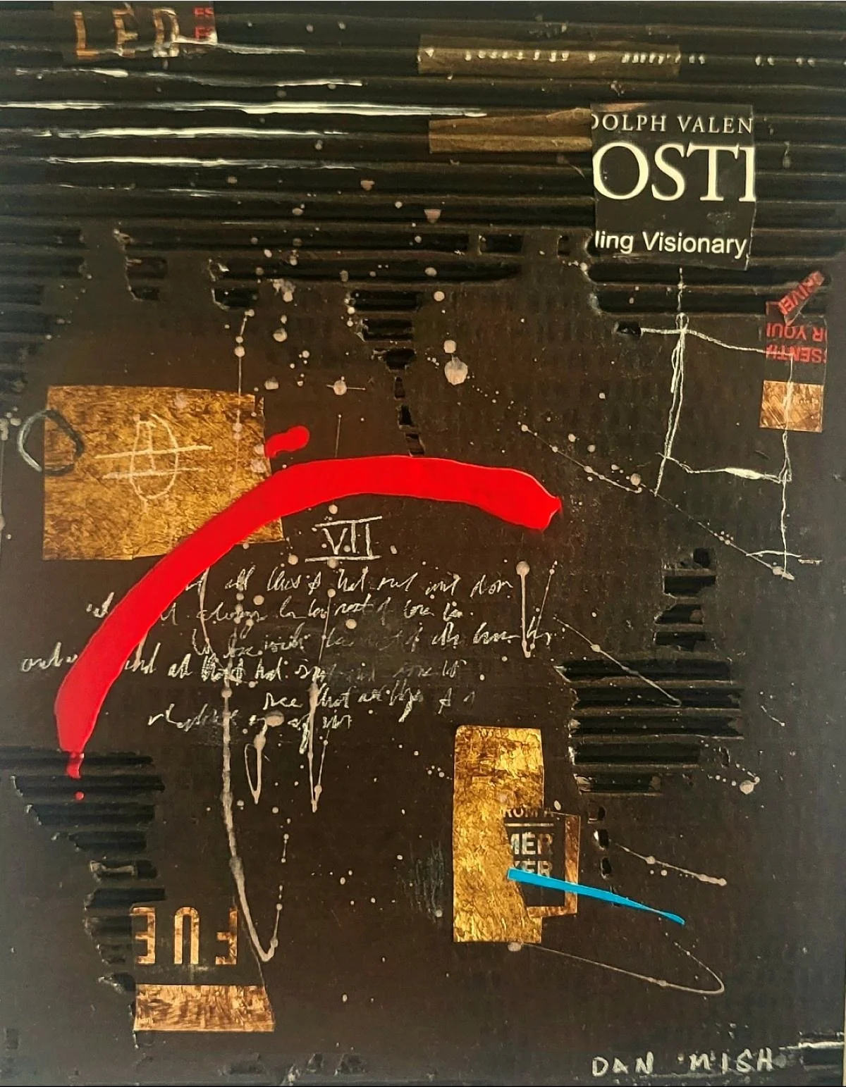 Red Arc • 11" x 14" • acrylic on paper  •  SOLD