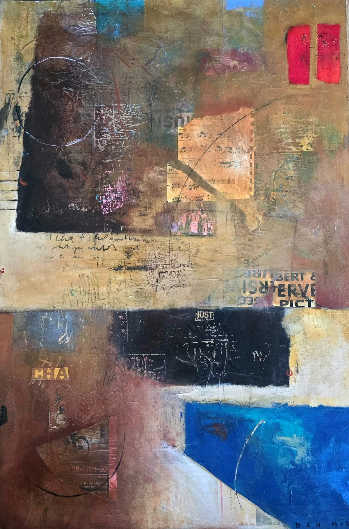 Divisions • 24" x 36" • mixed media on canvas