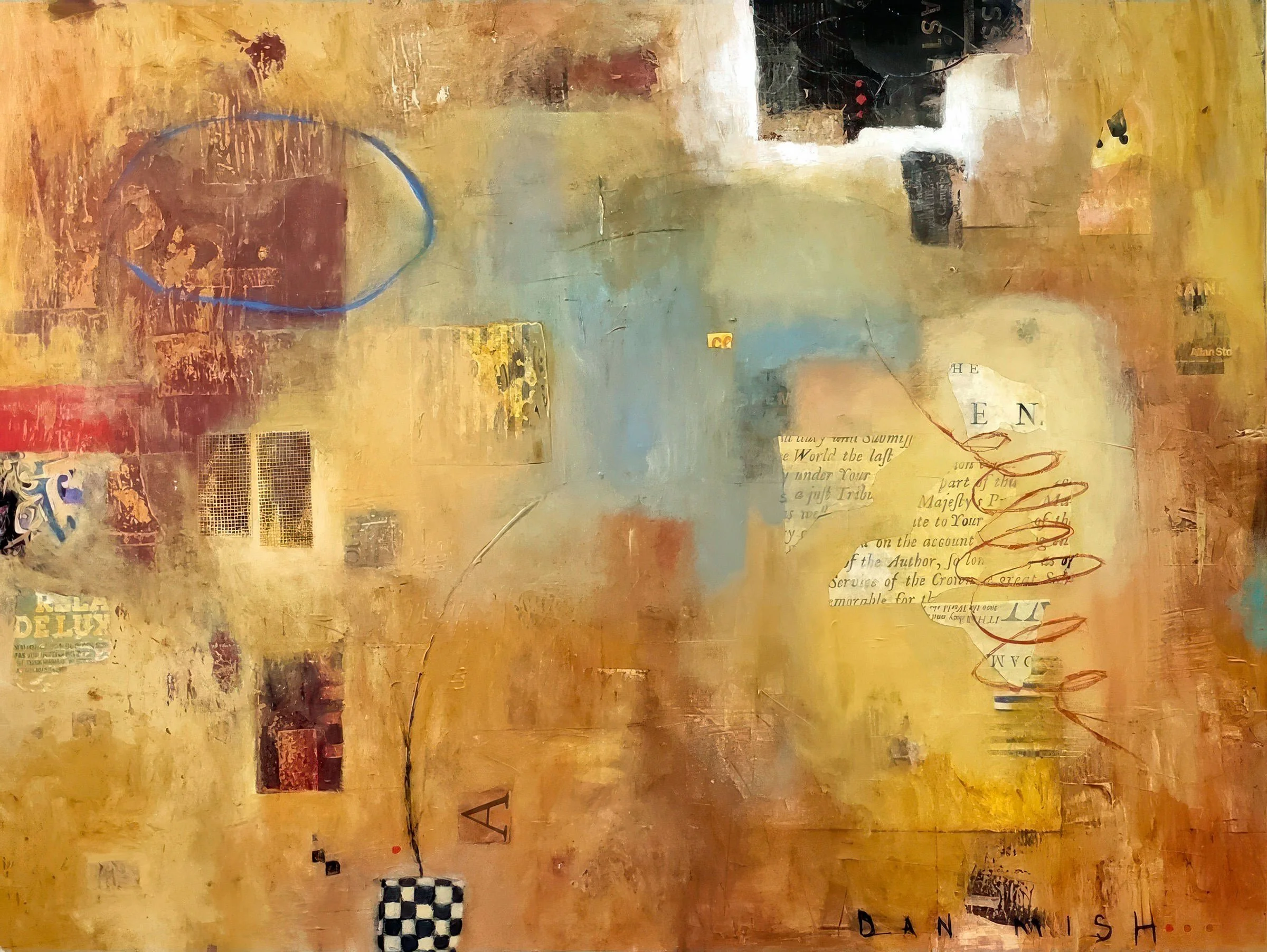 The Field • 48" x 36" • mixed media on canvas •  SOLD