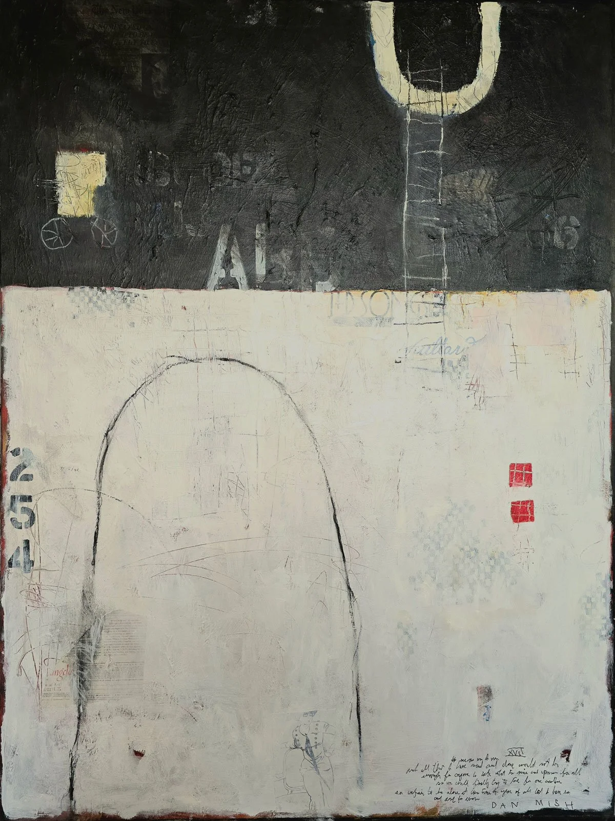 Existence Precedes Essence • 37" x 48" • mixed media on canvas