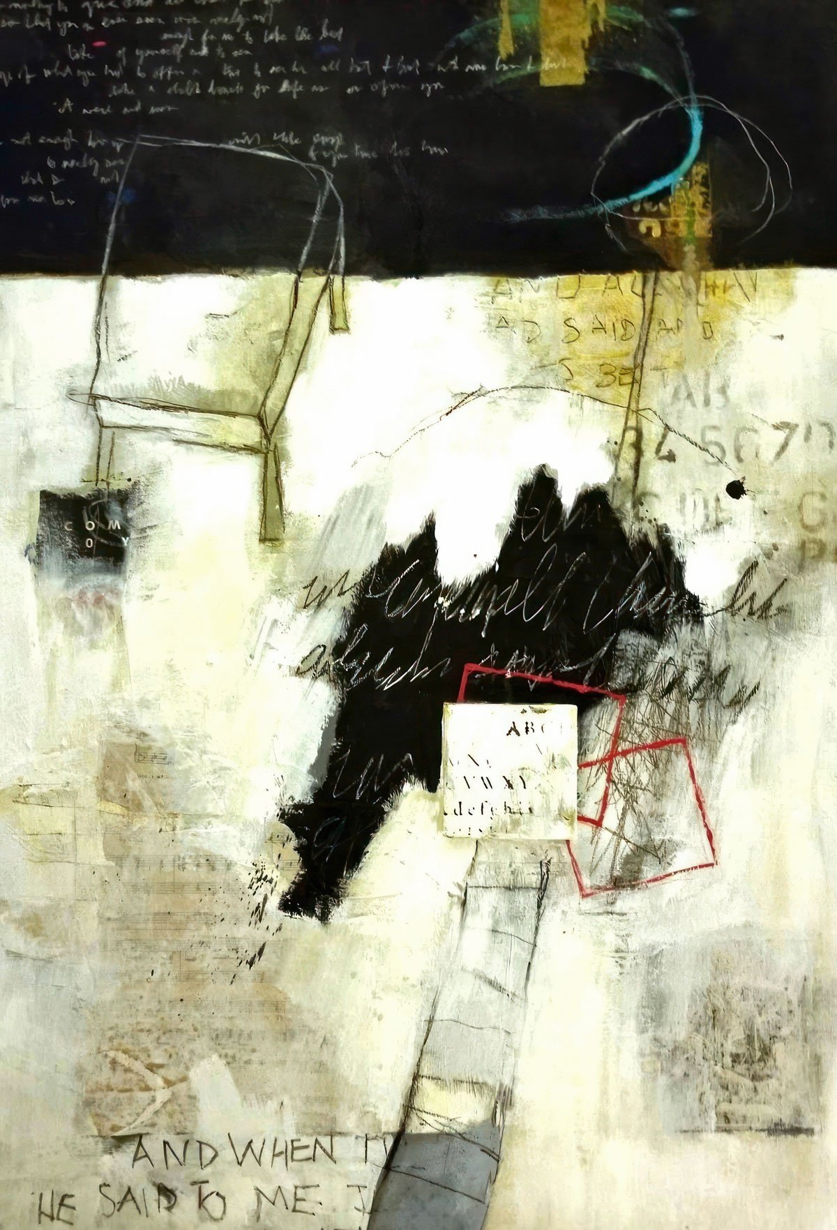 The Box • 24" x 36" • mixed media on canvas