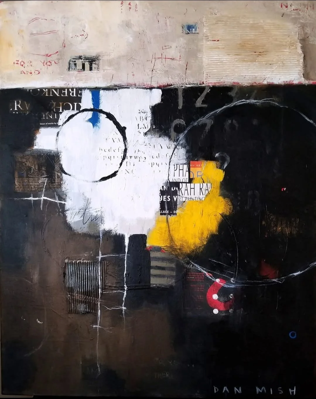 City Life • 24" x 36" • mixed media on canvas •  SOLD