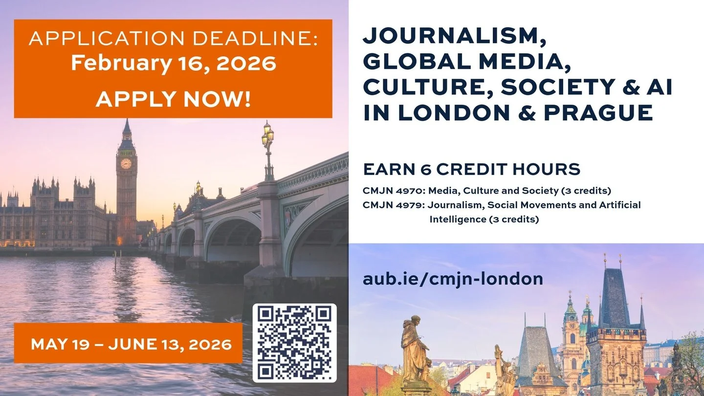 📍 London &amp; Prague | May 19 &ndash; June 13, 2026

Two iconic European cities. One unforgettable summer. 🌍✨

Earn 6 credit hours in just four weeks while exploring global media, culture, and social movements in London &amp; Prague&mdash;no prere