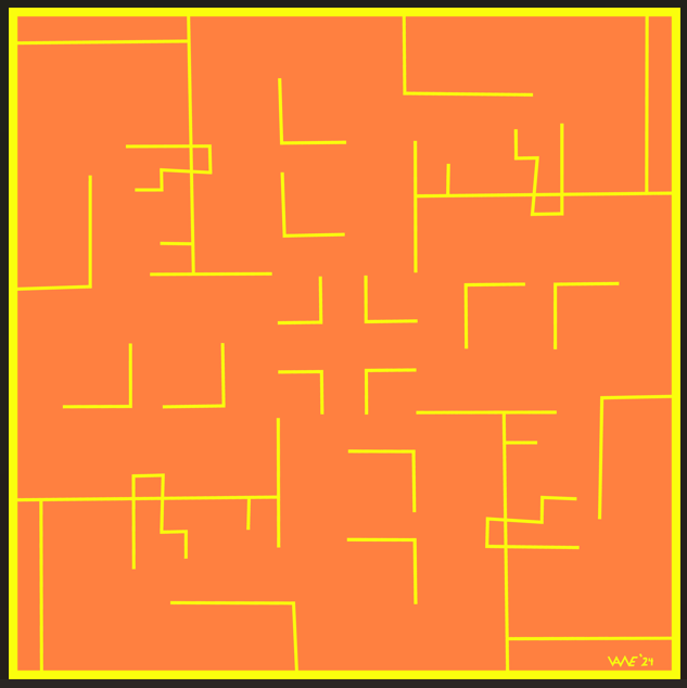 On Est Content- Orange- Yellow Line