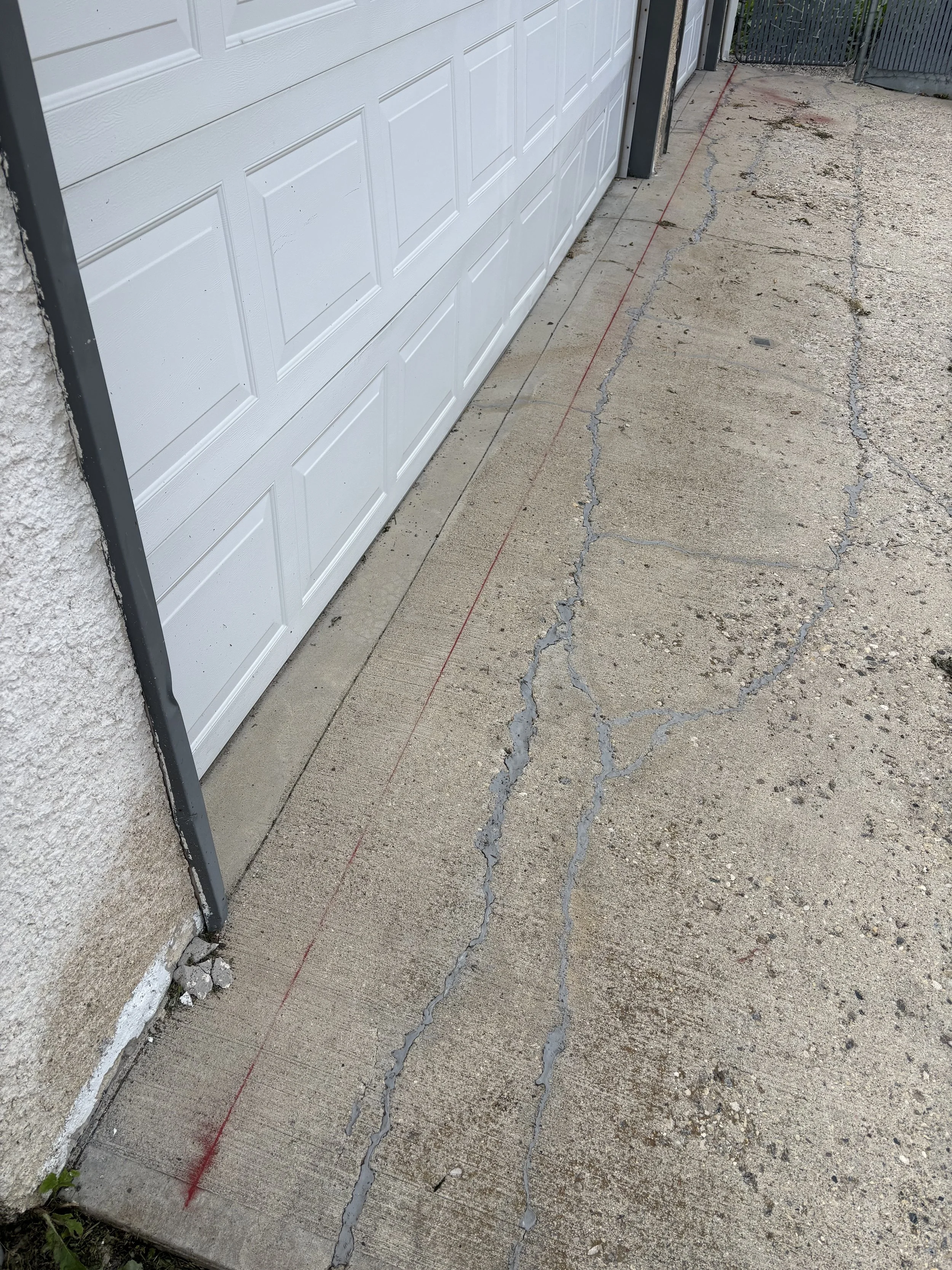 cracked concrete before Winnipeg