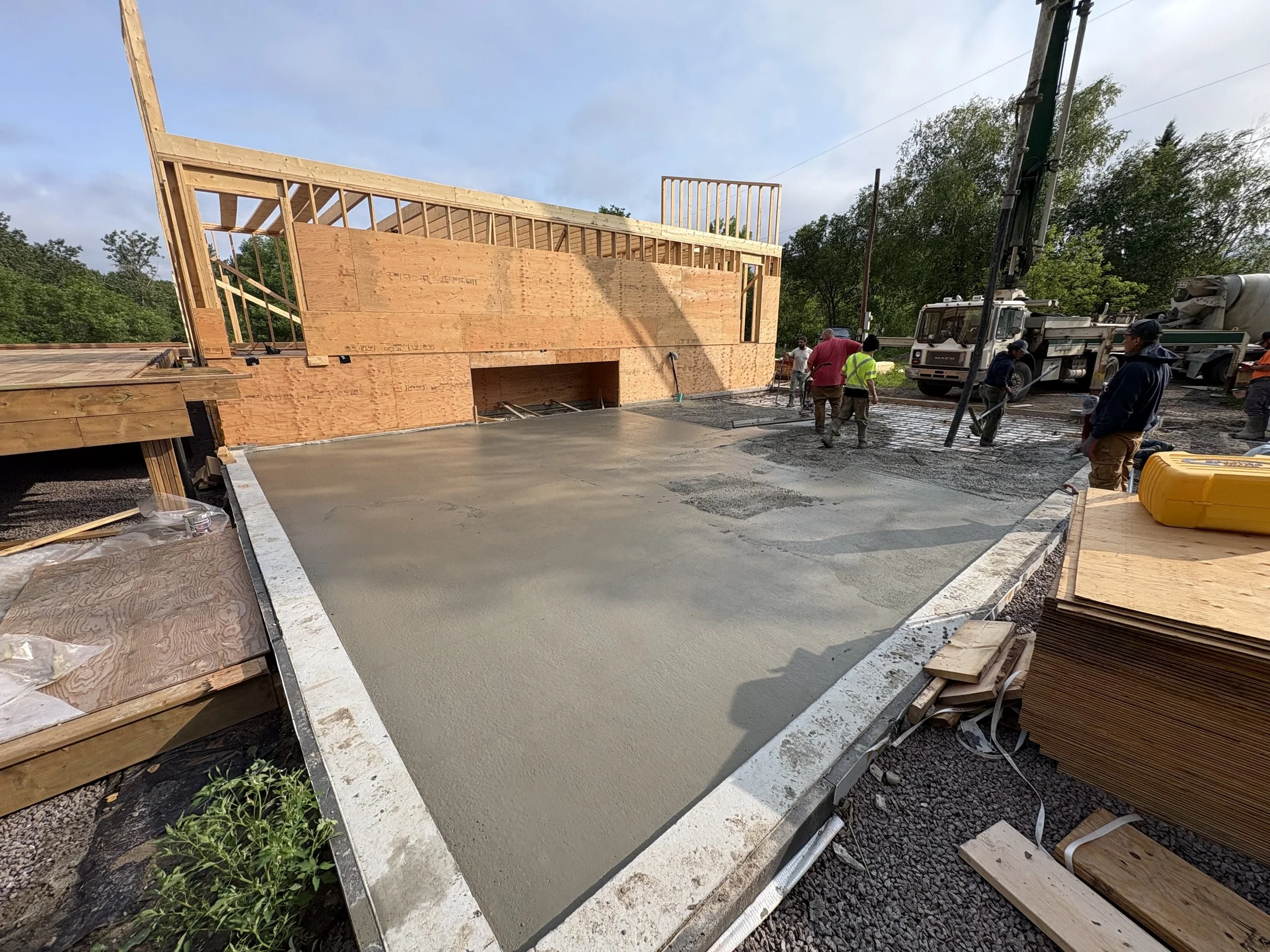 garage floor pour East braintree