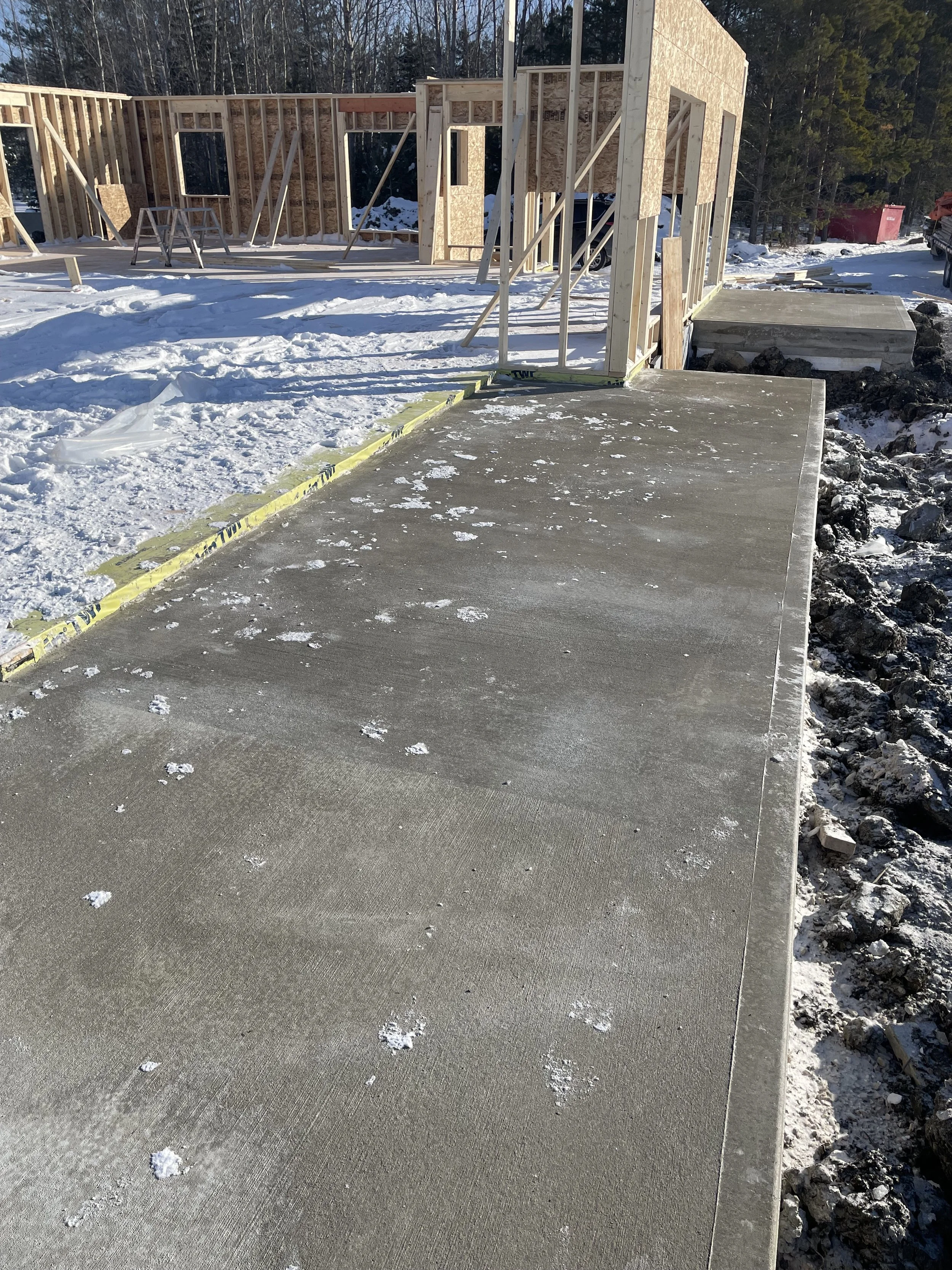 Concrete sidewalk Birdshill