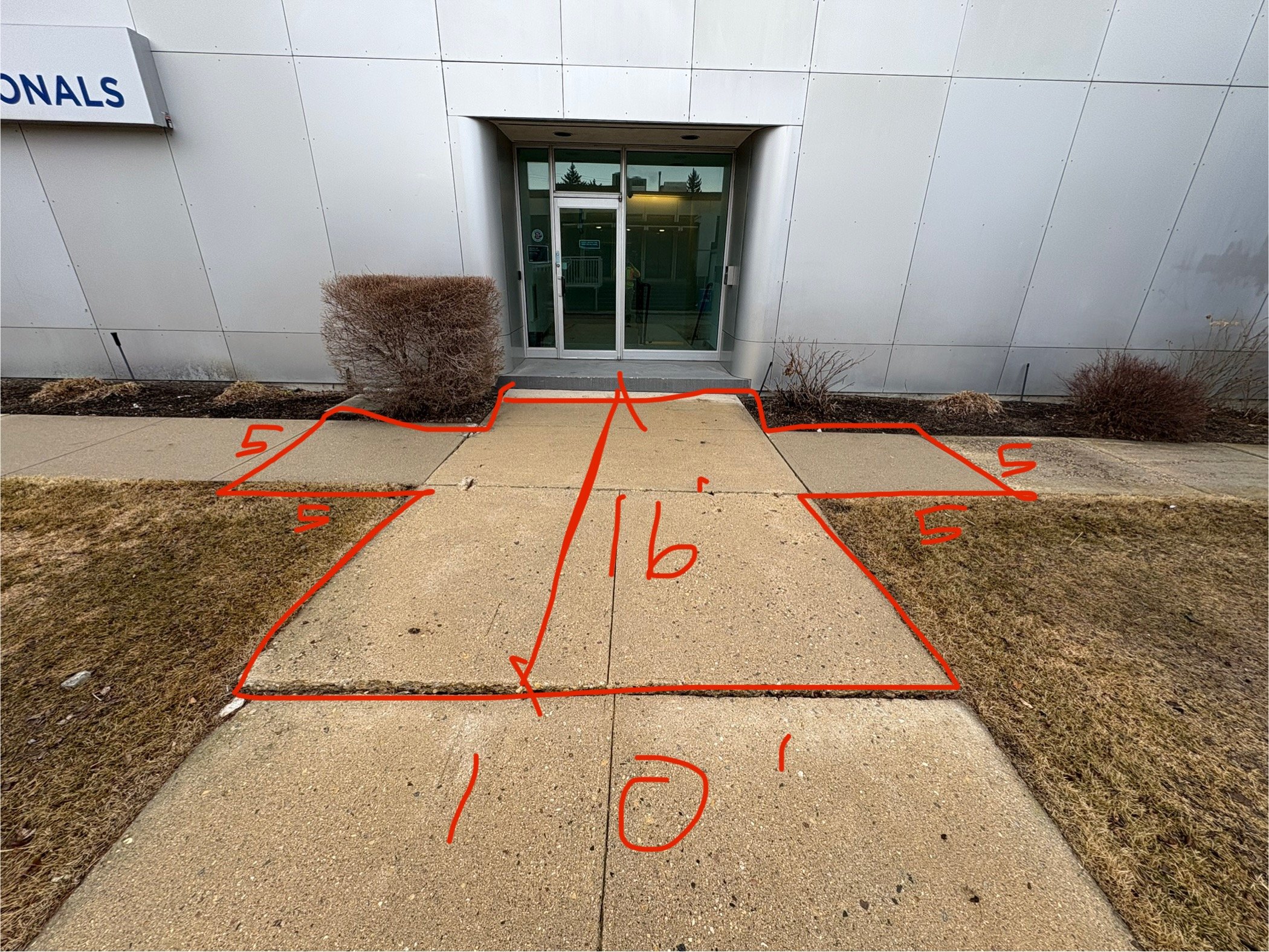 concrete side walk estimate Winnipeg