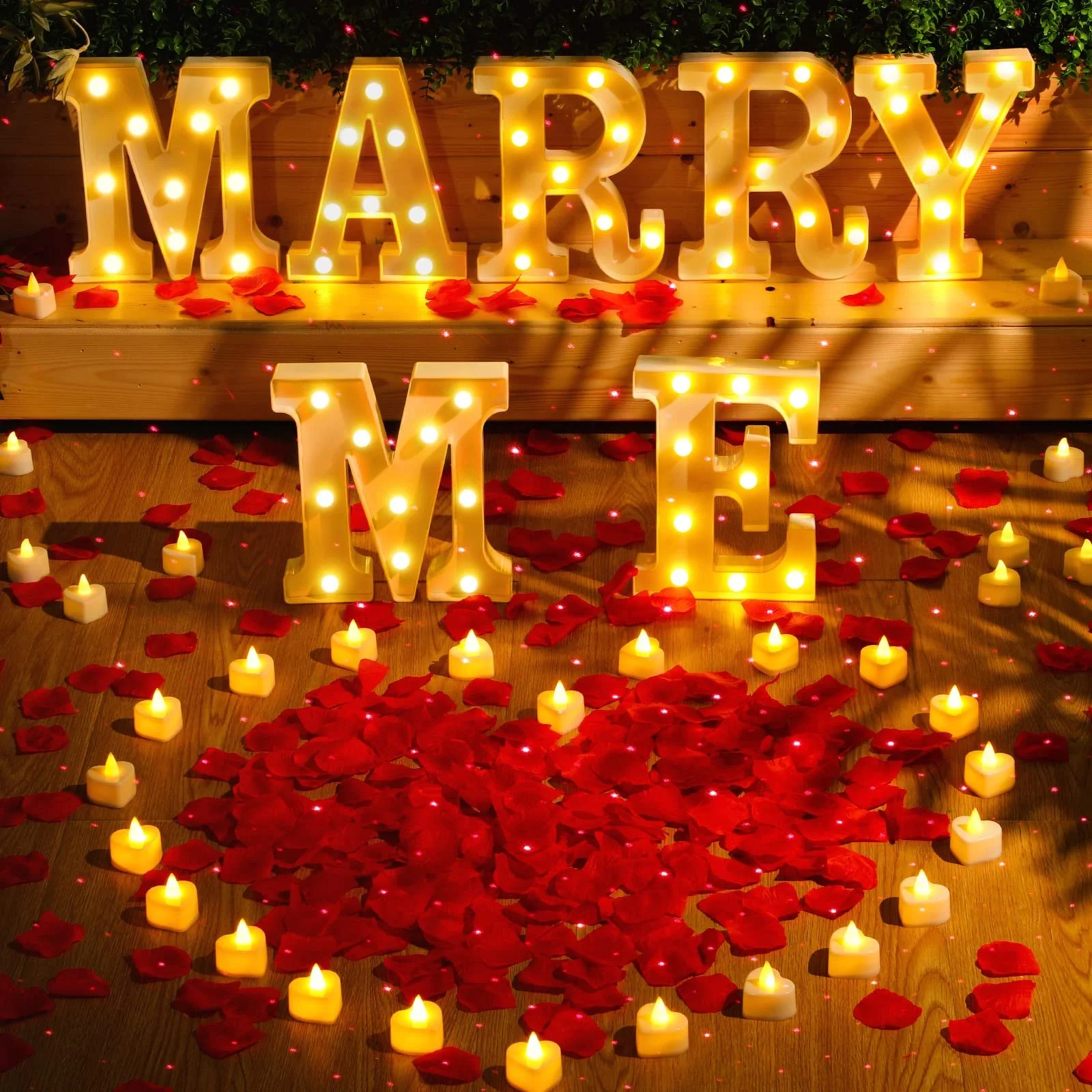 Marry Me Light up Letters for Proposal
