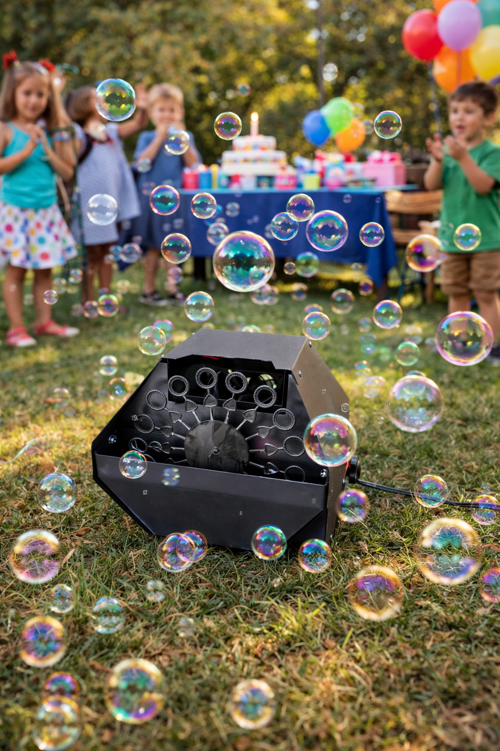 Professional 1L High-Output Bubble Machine – Remote Controlled
