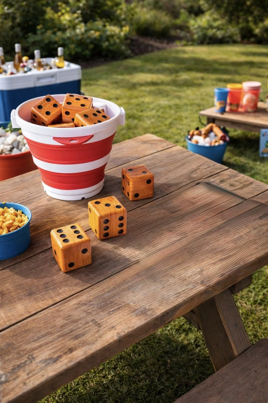 Giant Yardzee 5-Dice Outdoor Game – The Classic Crowd Pleaser