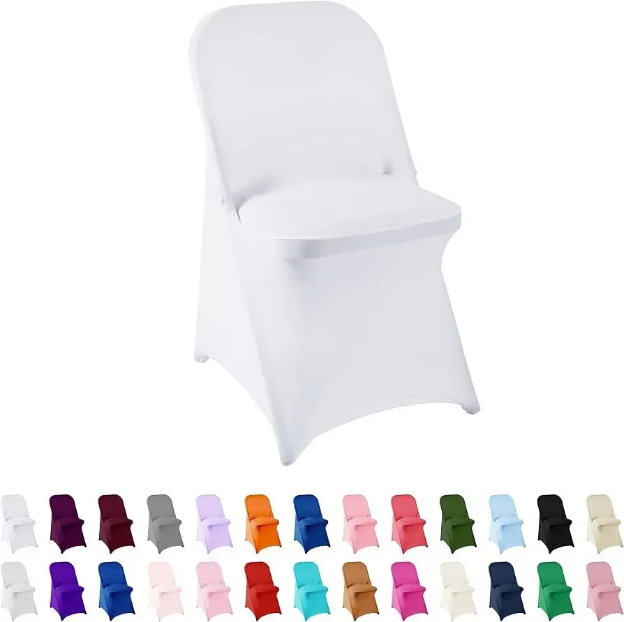 Premium White Spandex Folding Chair Covers