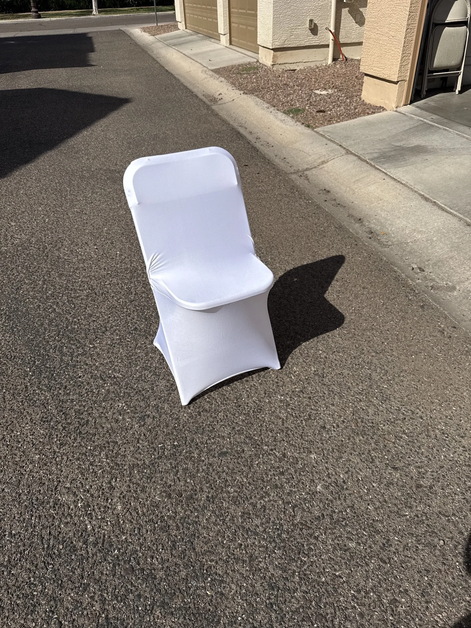 Premium White Spandex Folding Chair Covers