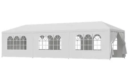 White Canopy 10x30 Party Tent (Heavy Duty for outdoor events)