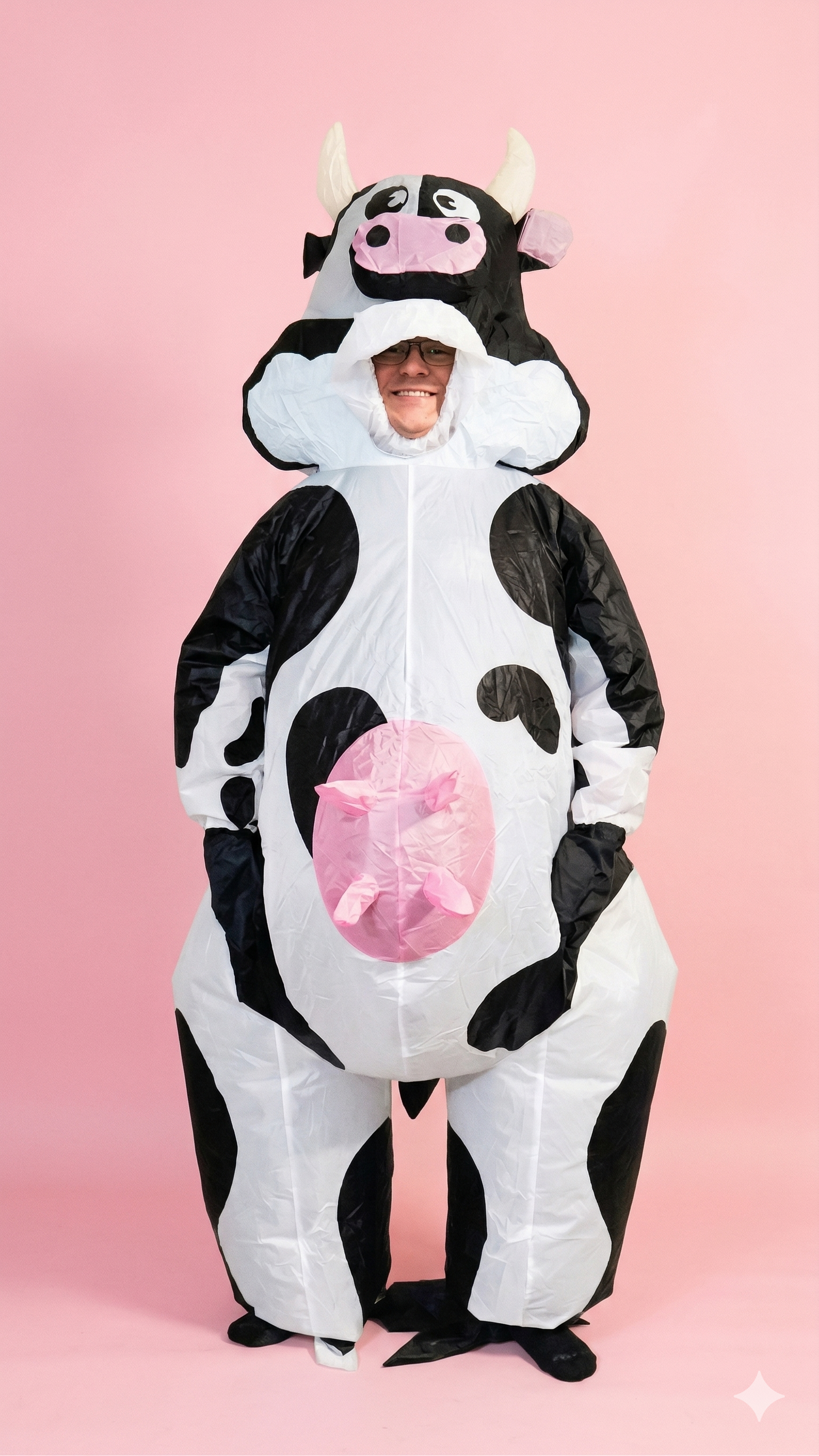 Jumbo Inflatable Cow Costume – The "Moo-ve" of the Party!