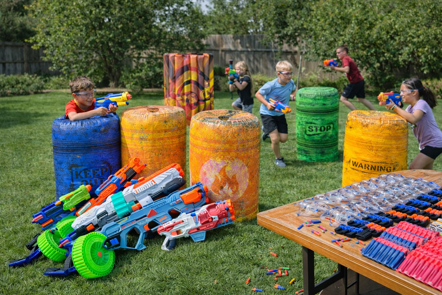6 Bunker Inflatable Set