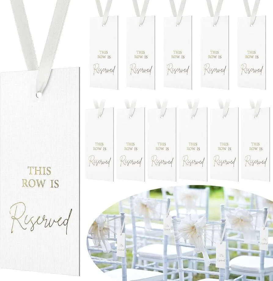 Reserved Hanging Chair Signs