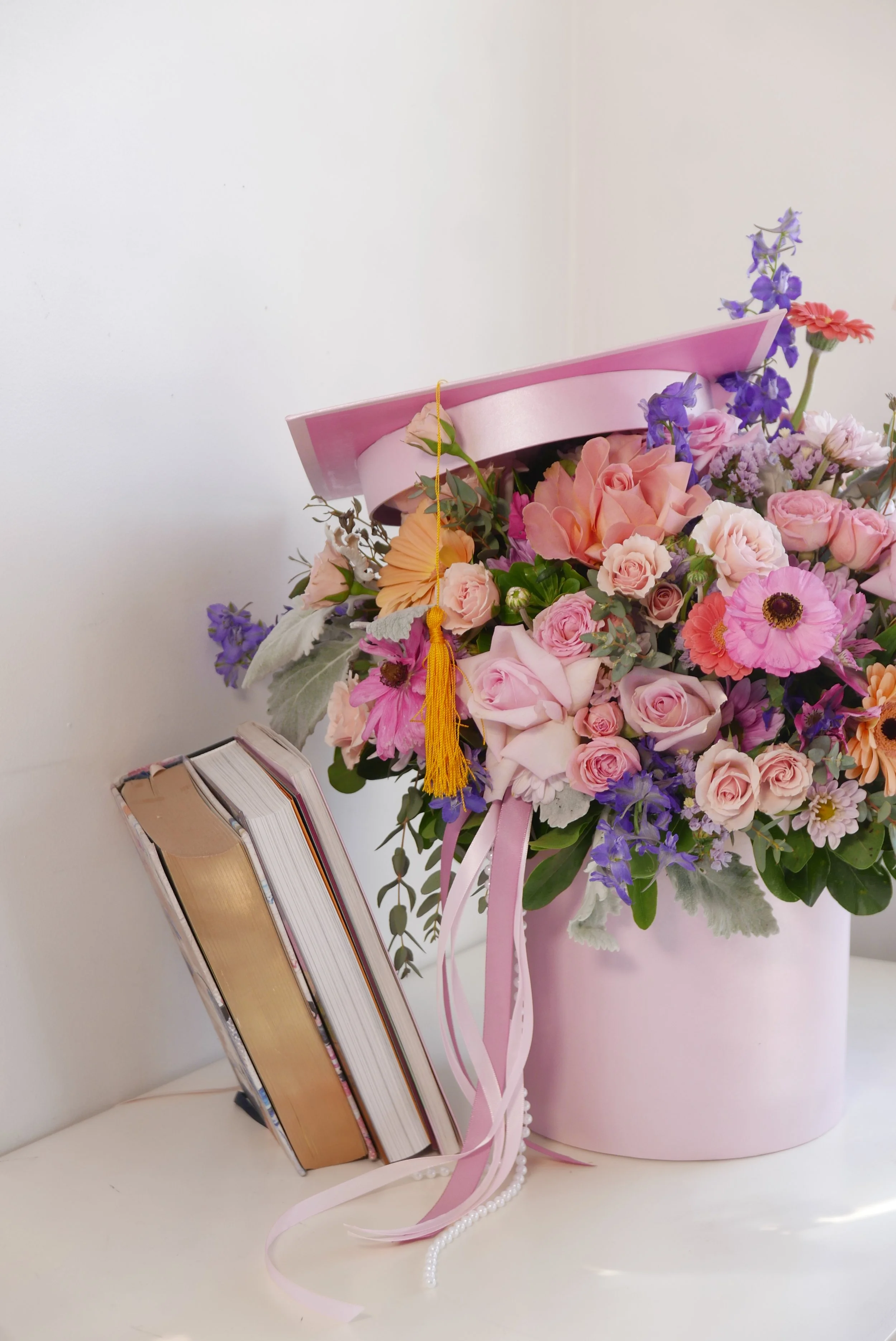 Caja Floral de Graduación Premium