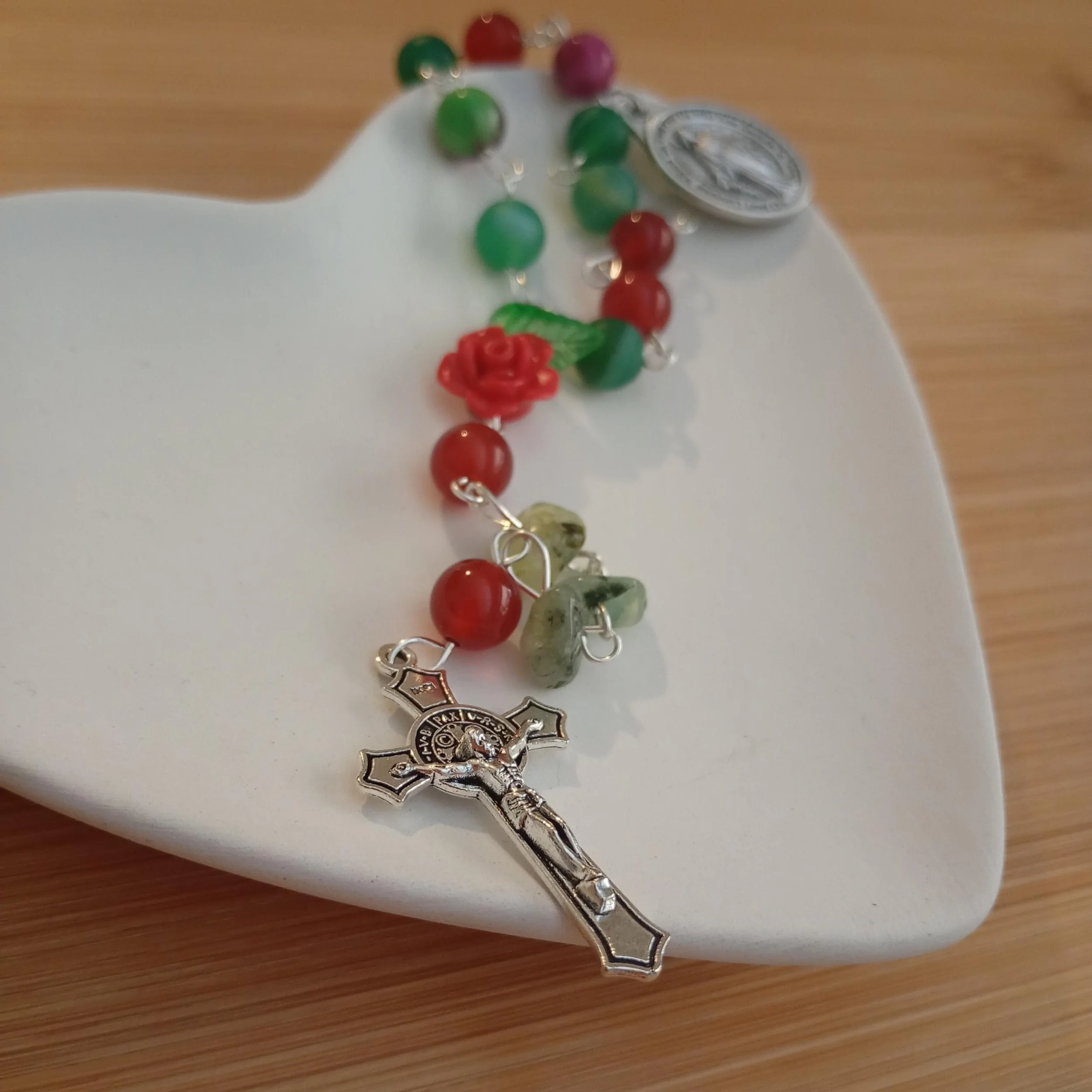 petals of prayer | handmade holy Rosary decade
