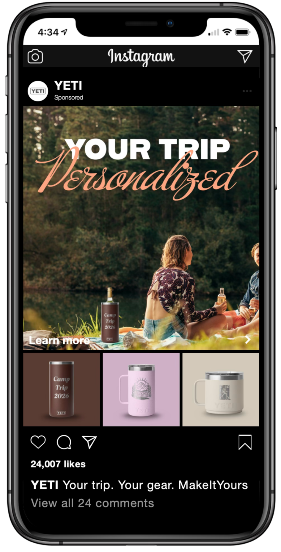 Yeti Instagram Ad